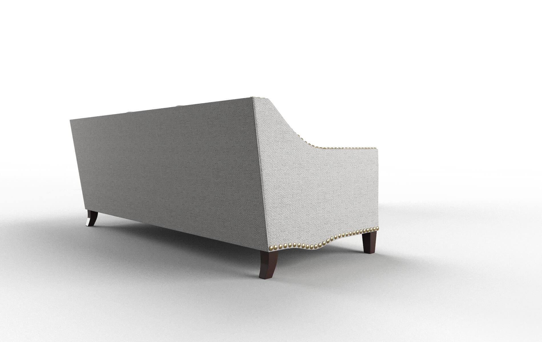 Amsterdam Malibu Dove Sectional espresso legs 3