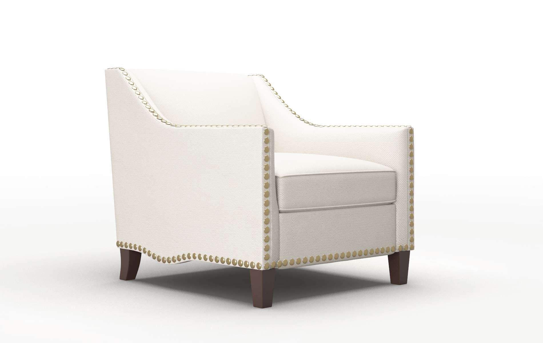 Amsterdam Malibu Linen Chair espresso legs 2