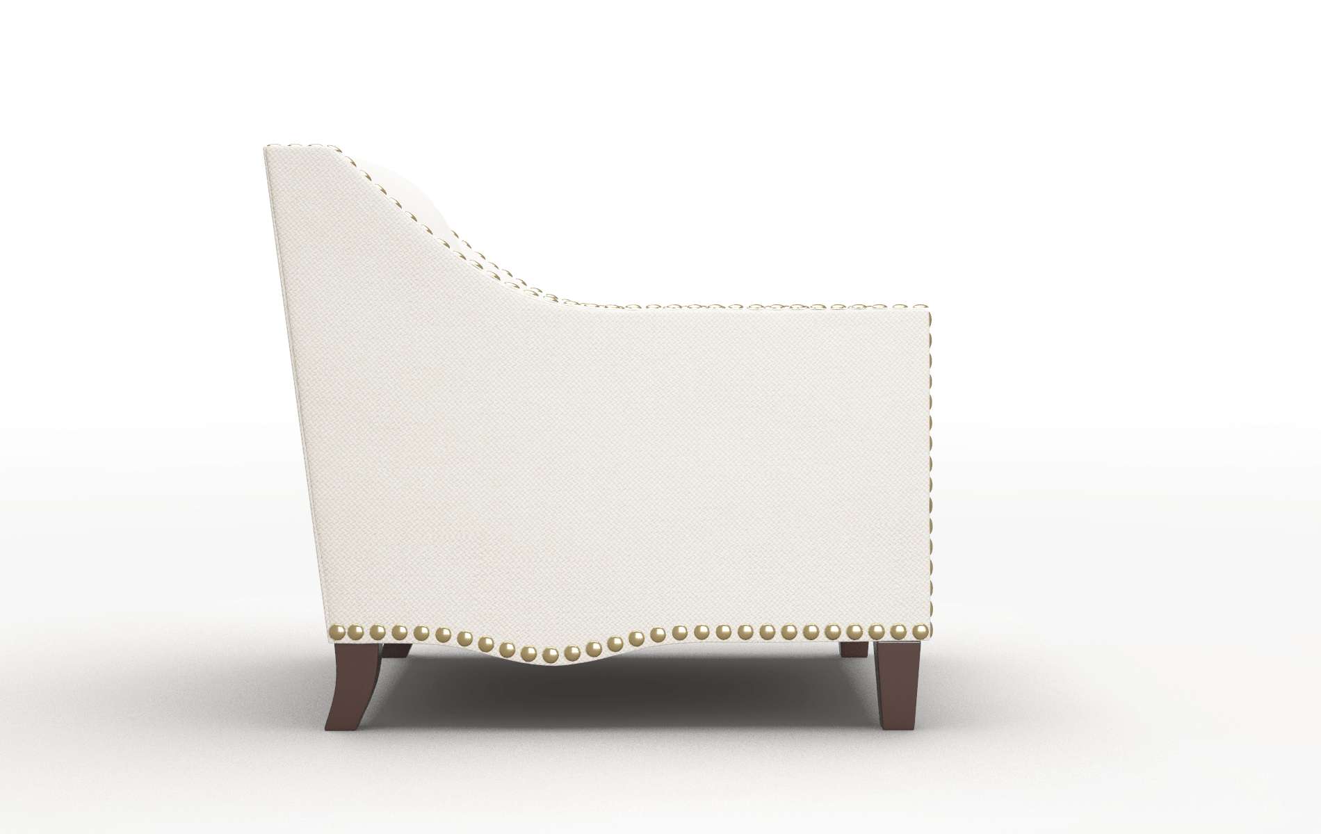 Amsterdam Malibu Linen Chair espresso legs 3