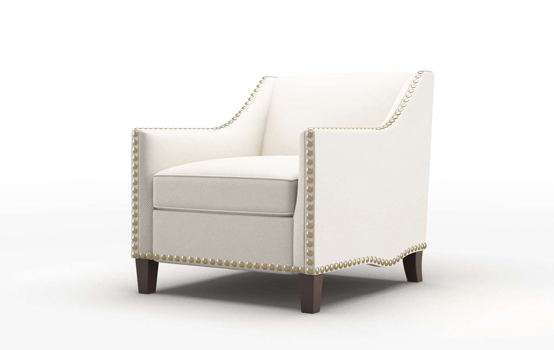 Amsterdam Malibu Linen Chair espresso legs 4