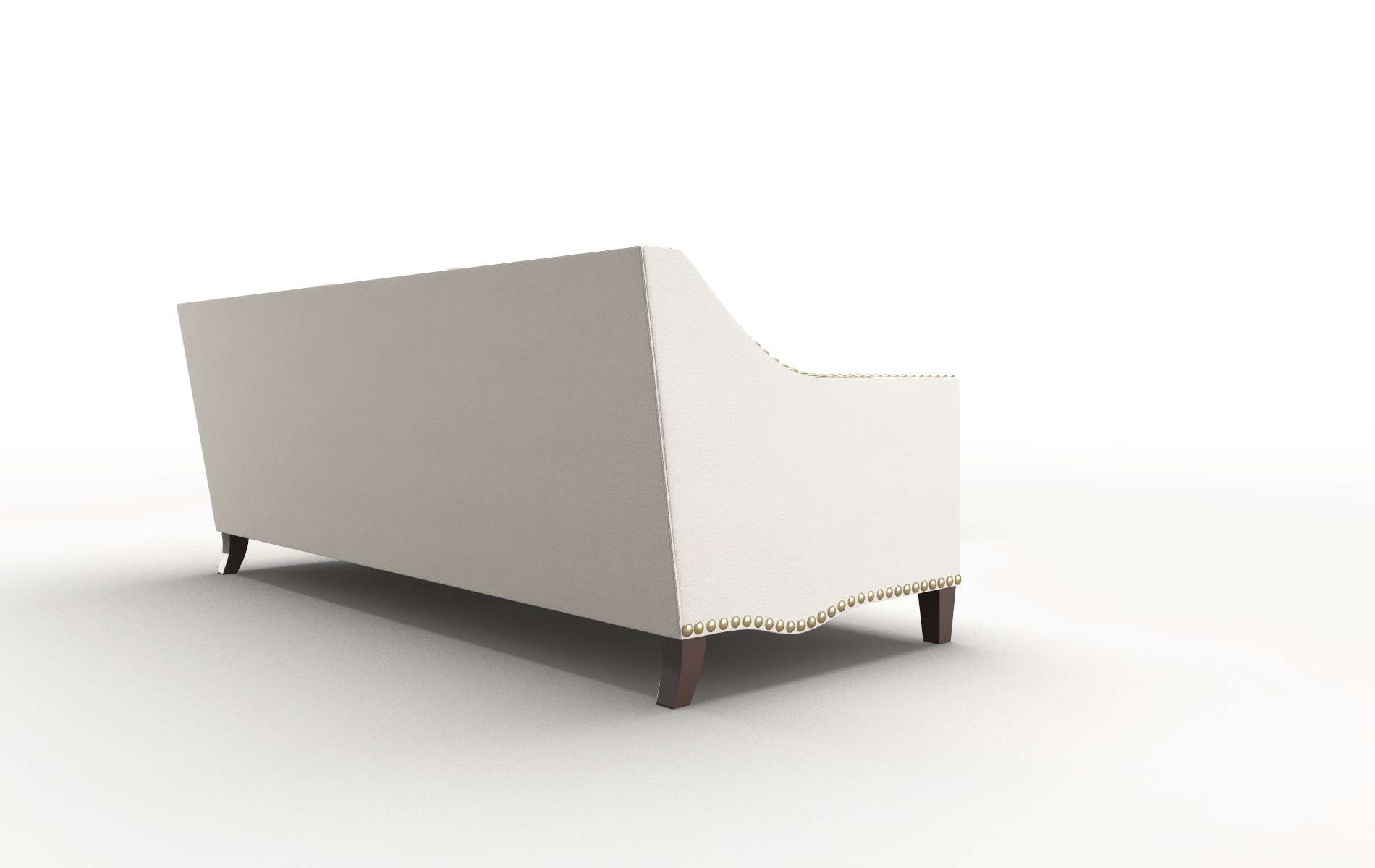 Amsterdam Malibu Linen Sectional espresso legs 3