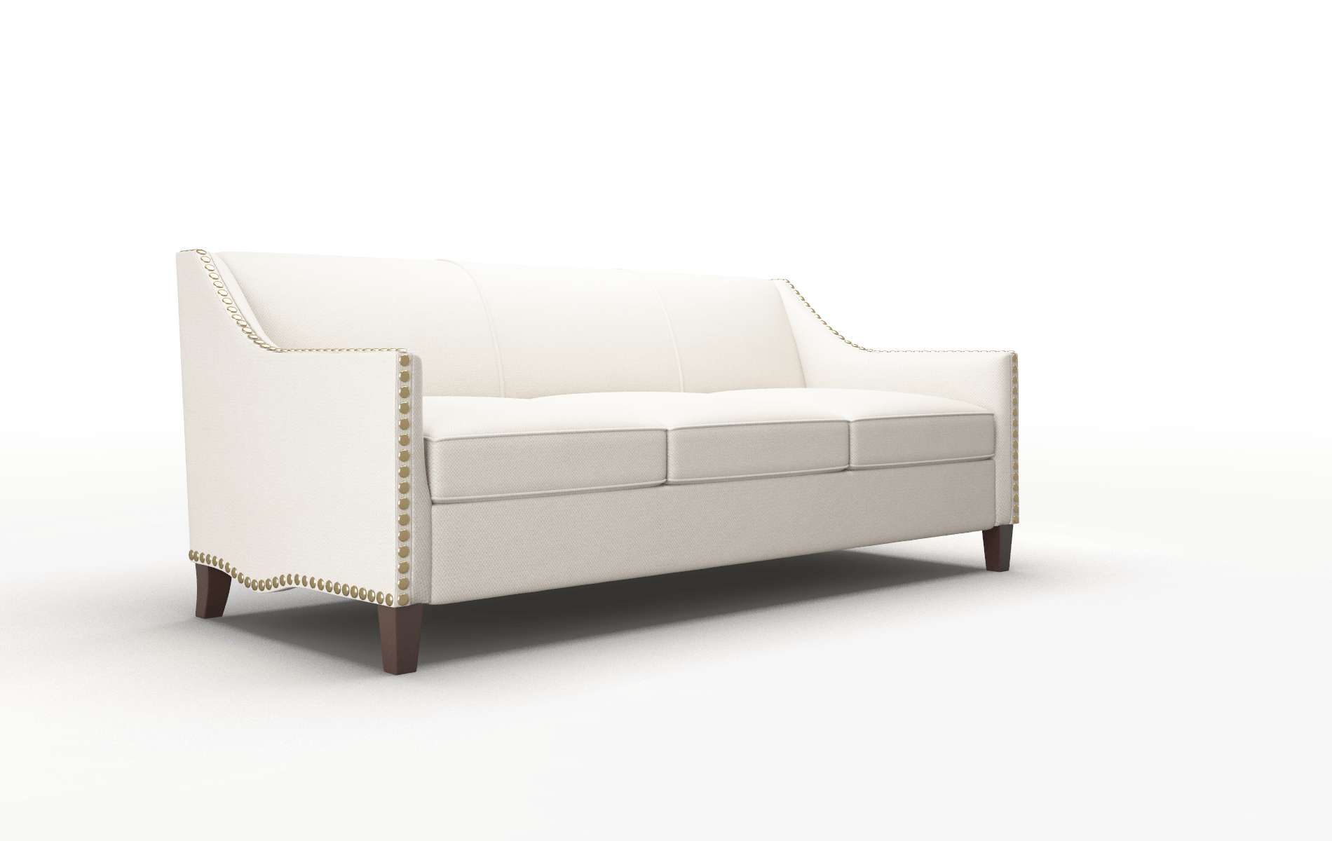 Amsterdam Malibu Linen Sofa espresso legs 2