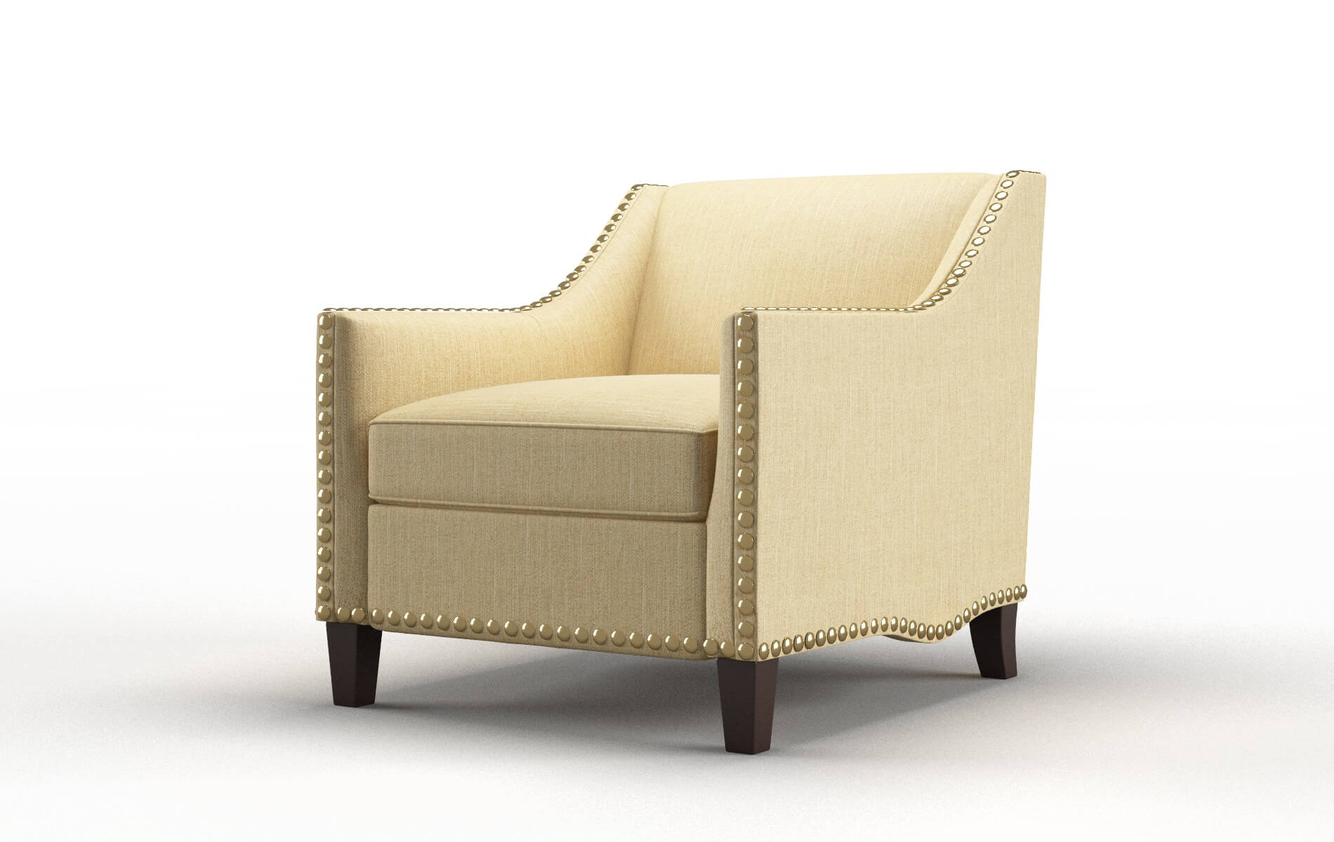 Amsterdam Malibu Maize Chair espresso legs 4
