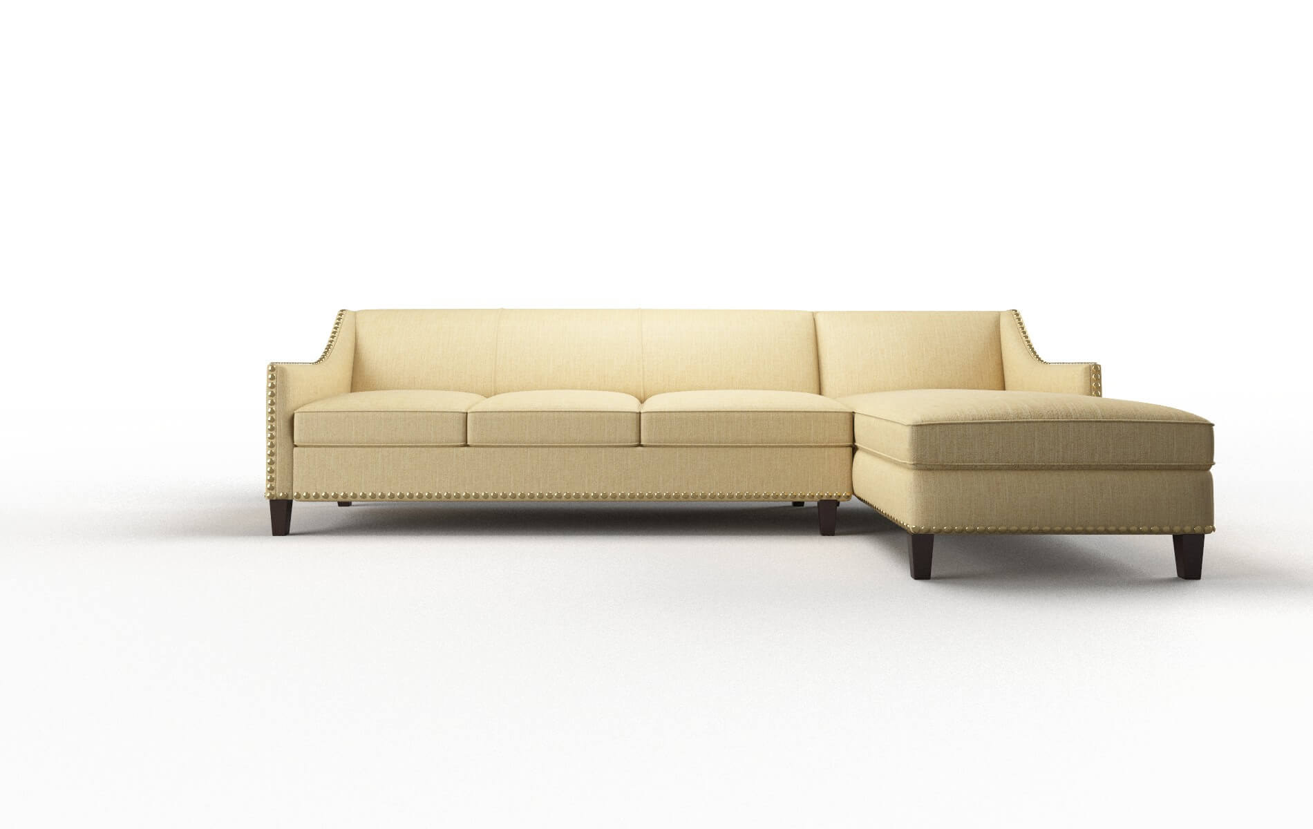 Amsterdam Malibu maize Panel Espresso Legs  1