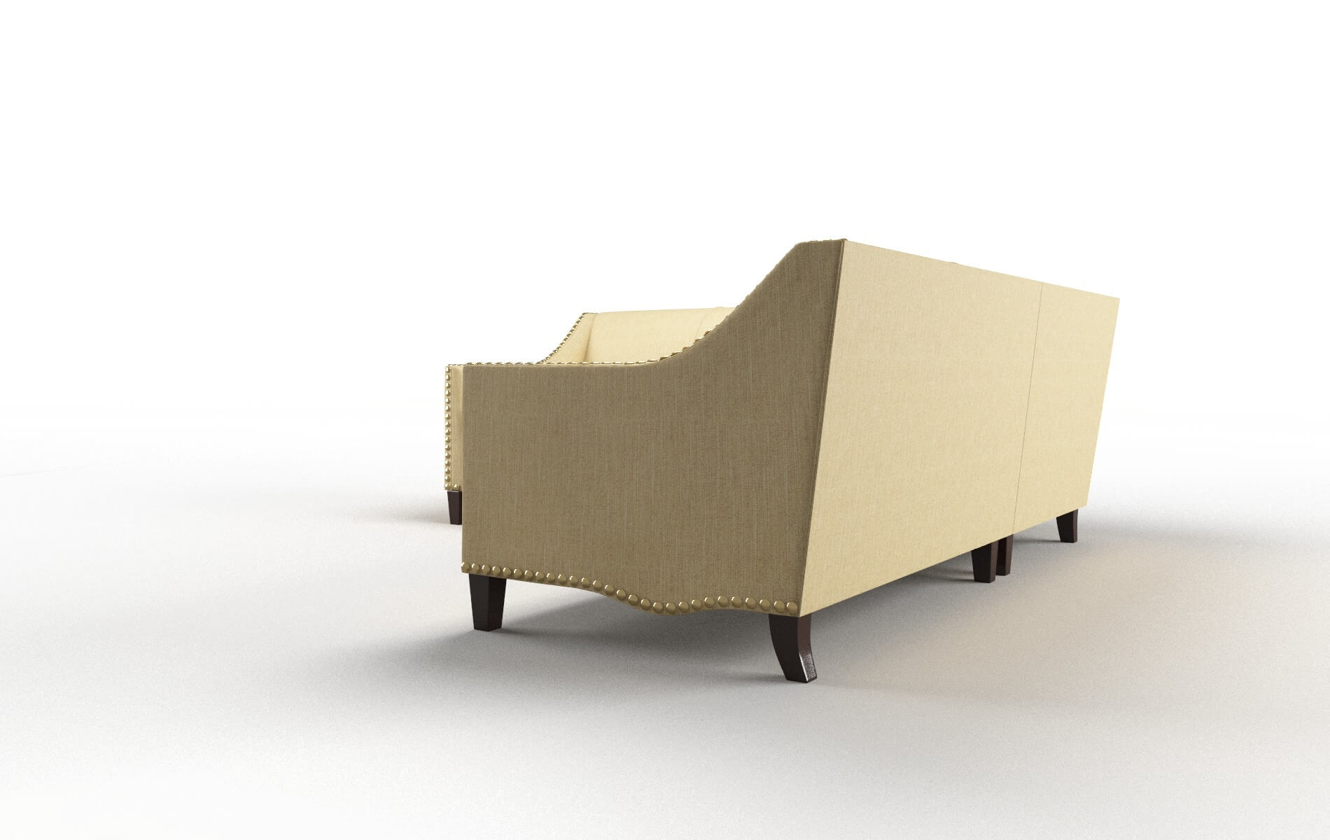 Amsterdam Malibu Maize Sectional espresso legs 4