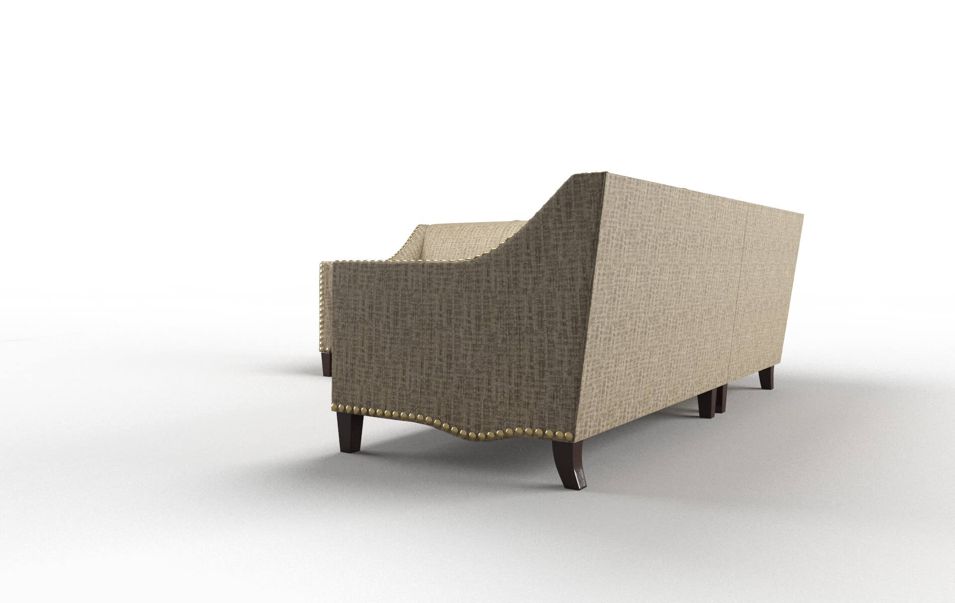 Amsterdam Marcy Camel Sectional espresso legs 4