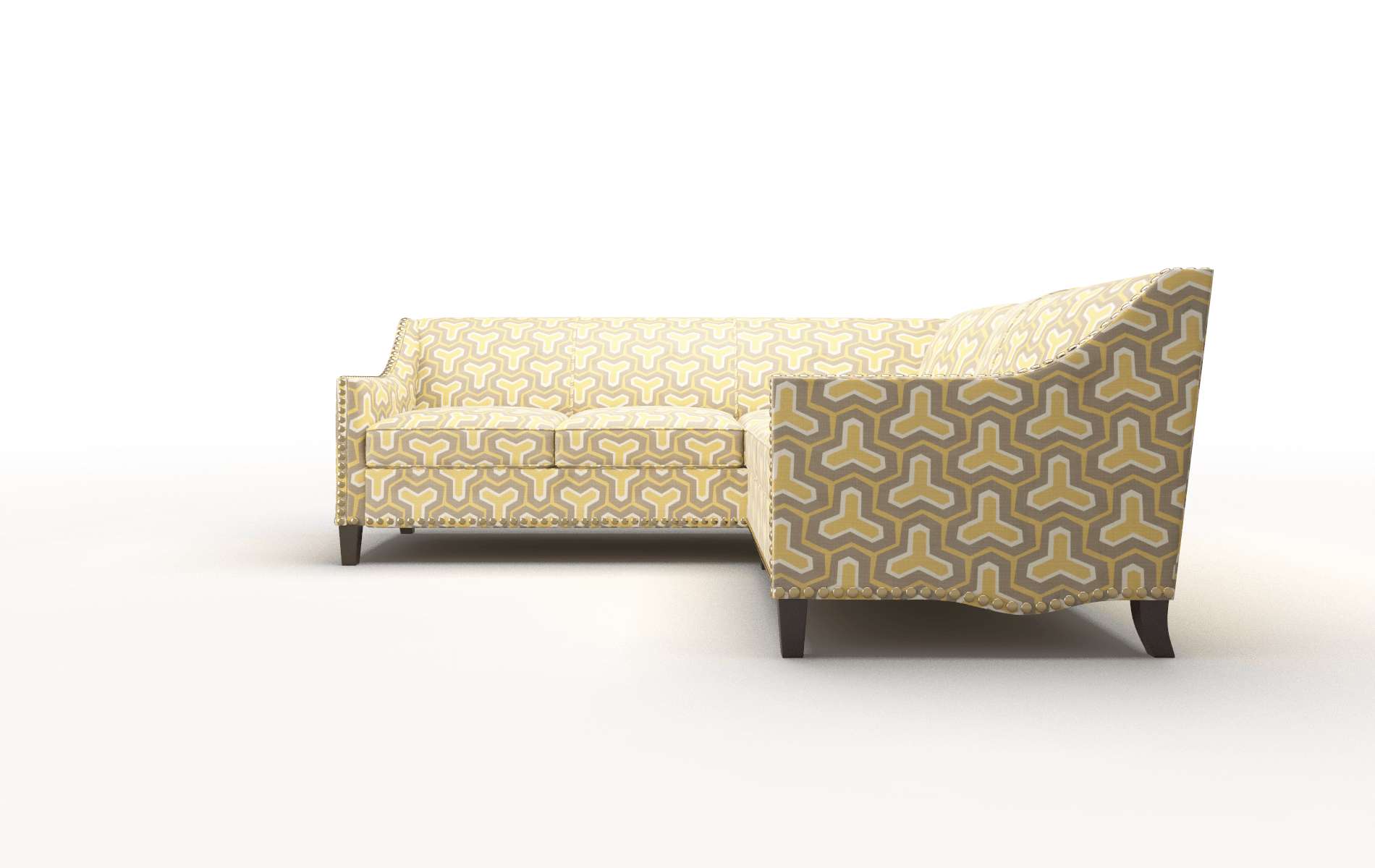 Amsterdam Merci Dijon Sectional espresso legs 5