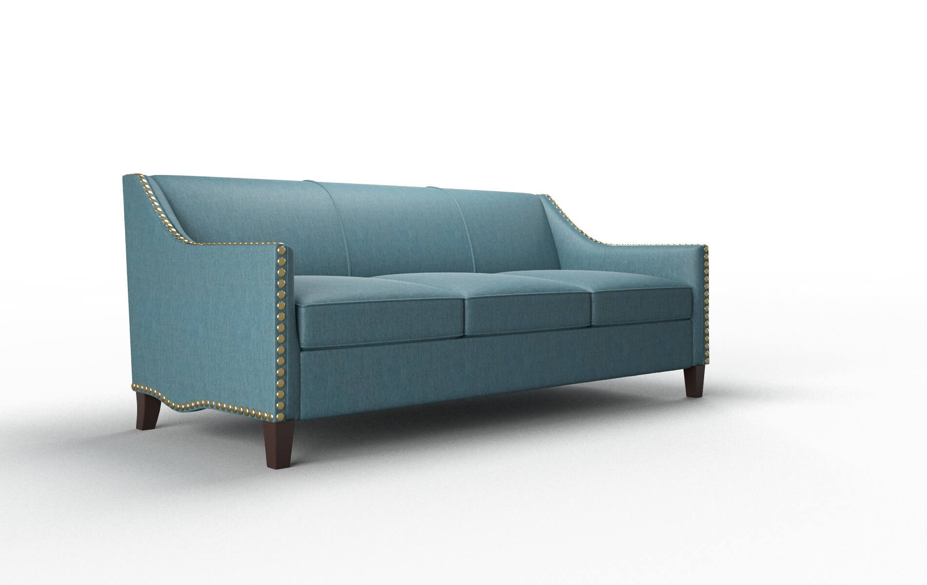 Amsterdam Merit Peacock Sofa espresso legs 2