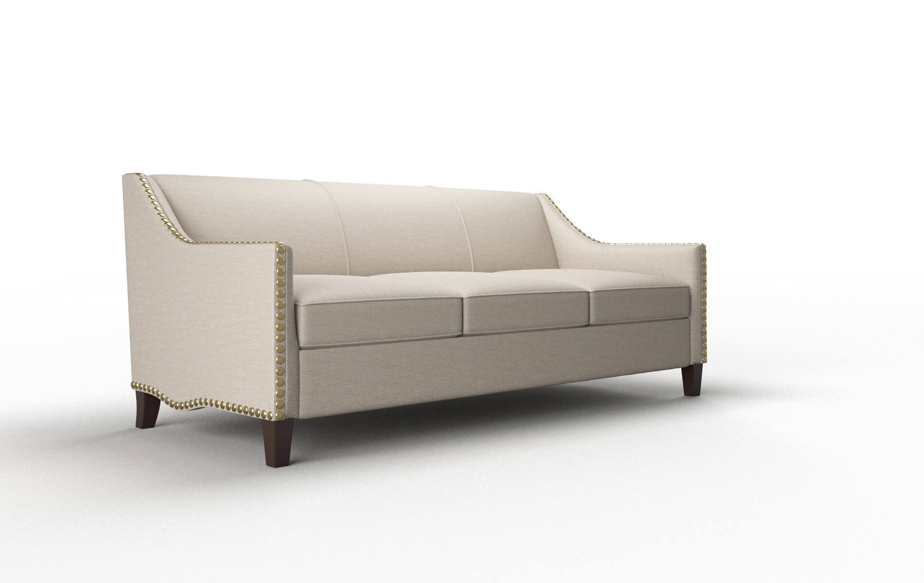 Amsterdam Naples Almond Sofa espresso legs 2