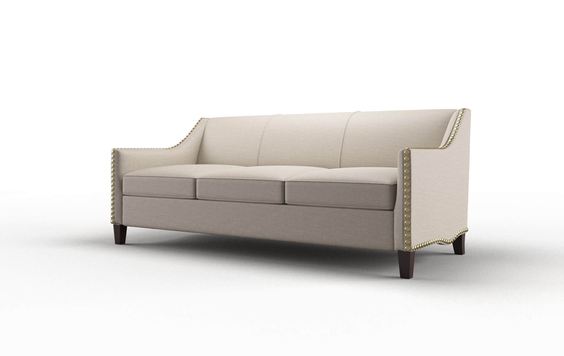 Amsterdam Naples Almond Sofa espresso legs 4