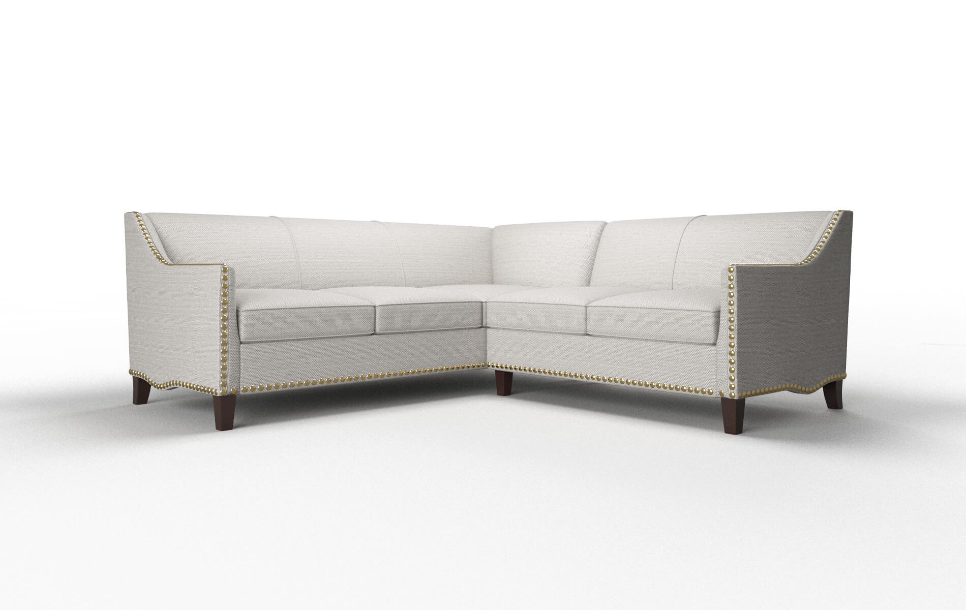 Amsterdam Naples Ash Sectional espresso legs