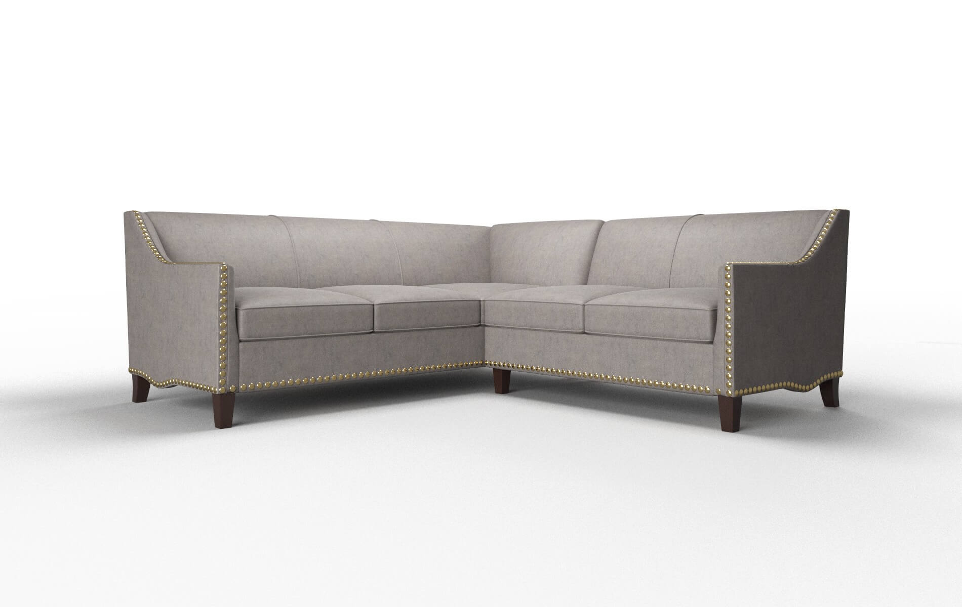 Amsterdam Noble Otter Sectional espresso legs 1