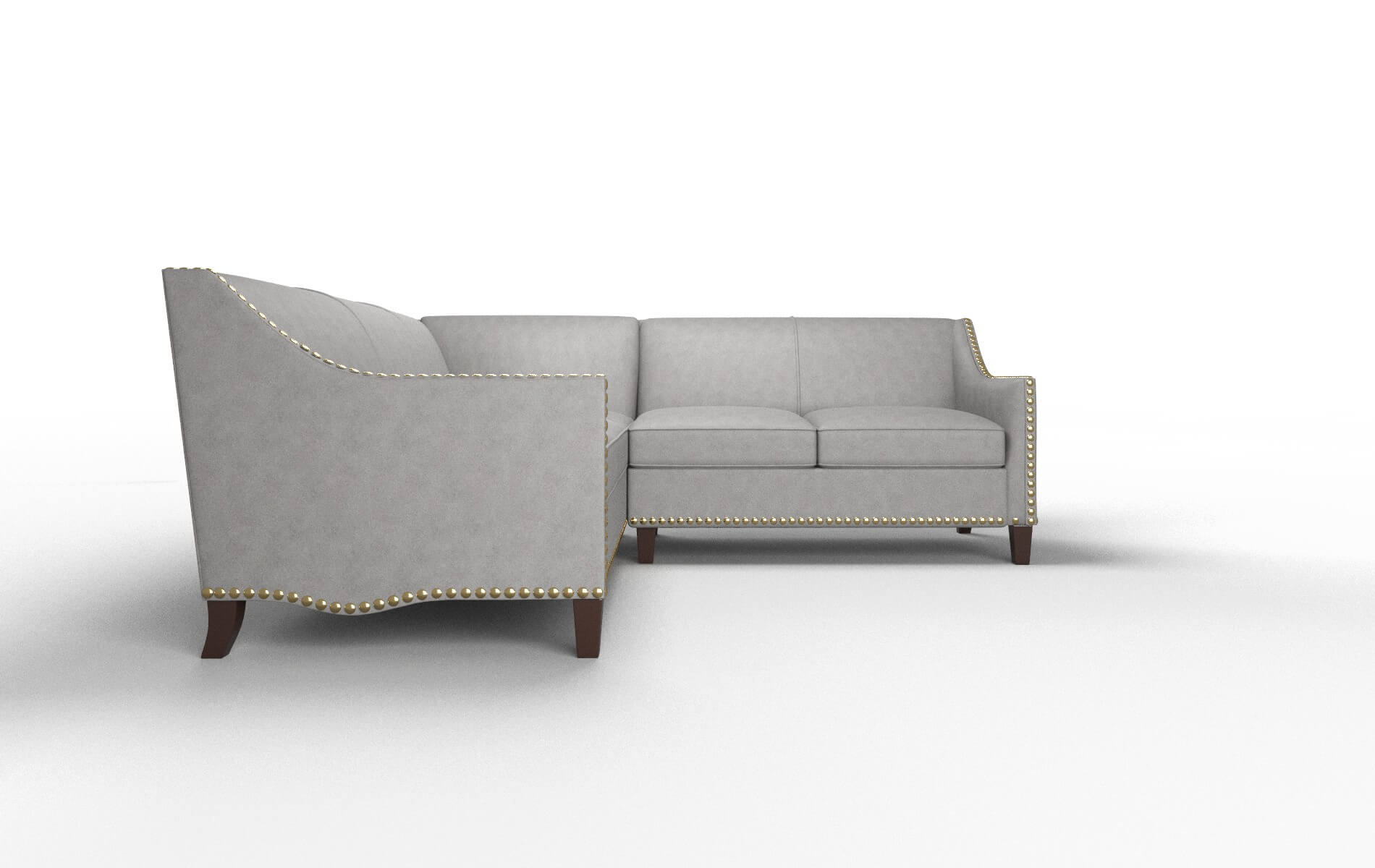 Amsterdam Noble Smoke Sectional espresso legs 2