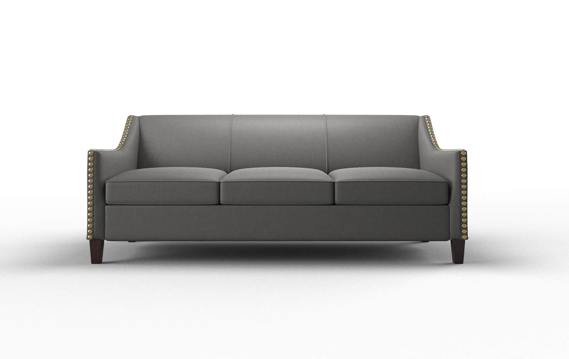 Amsterdam Oakley Charcoal Sofa espresso legs 1