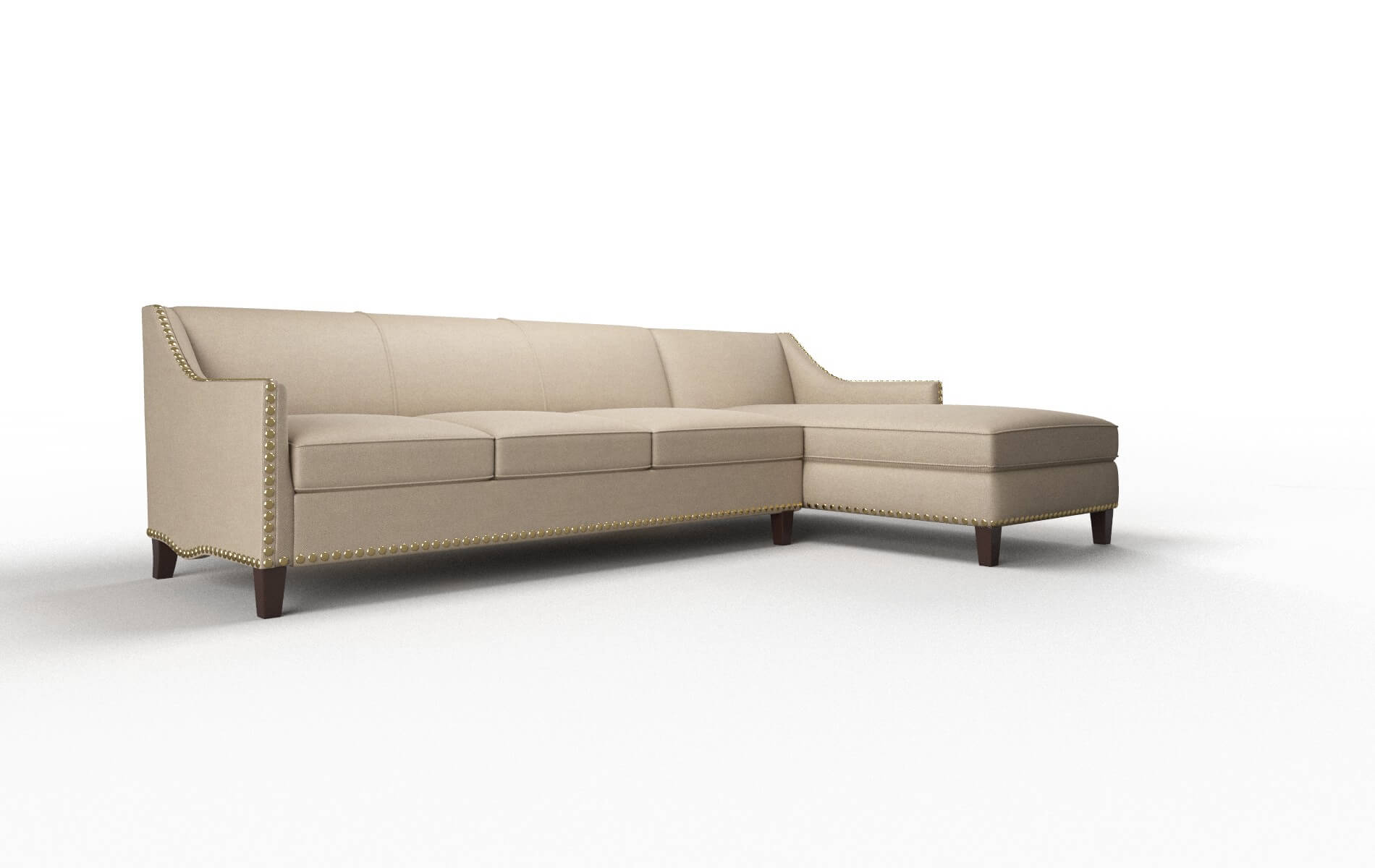 Amsterdam Oakley Taupe Panel espresso legs 2