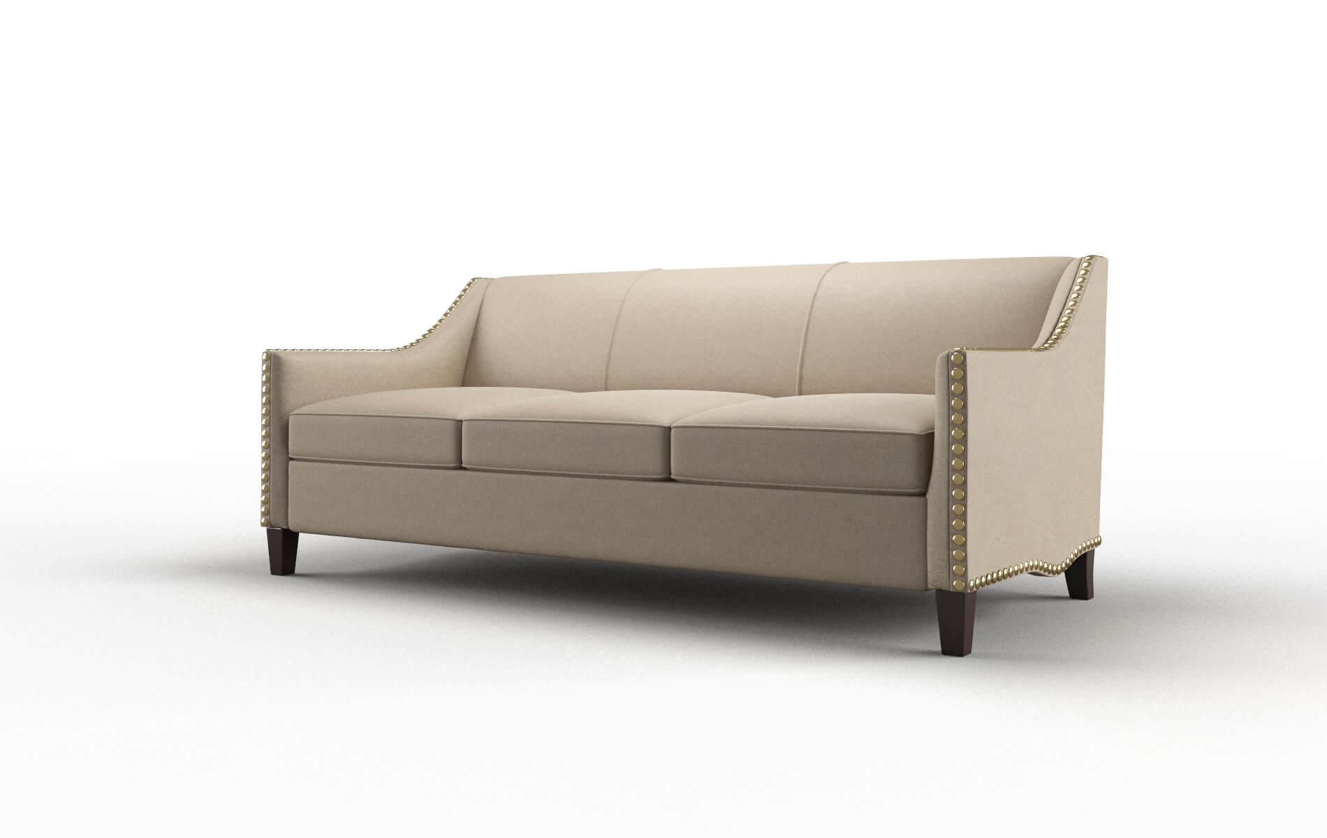 Amsterdam Oakley Taupe Sofa espresso legs 4