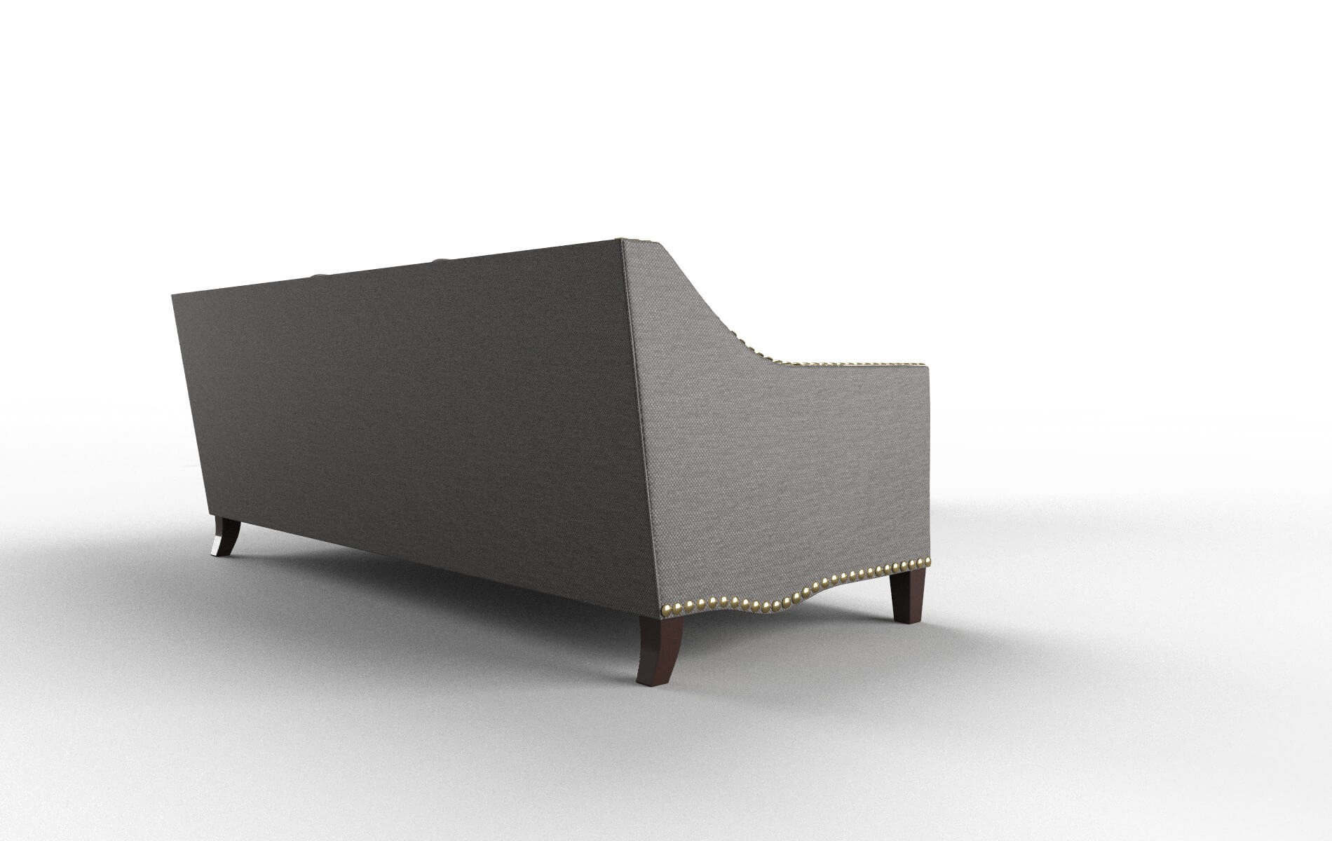 Amsterdam Oscar Charcoal Sectional espresso legs 3