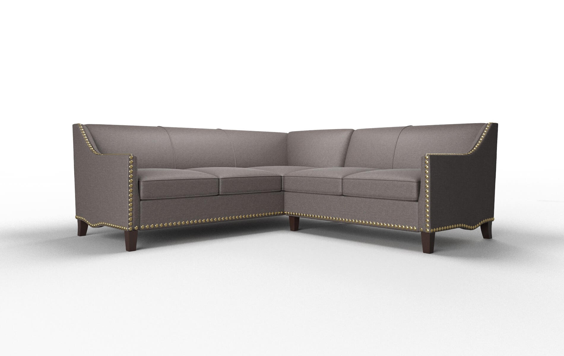 Amsterdam Oscar chocolate Sectional Espresso Legs  1