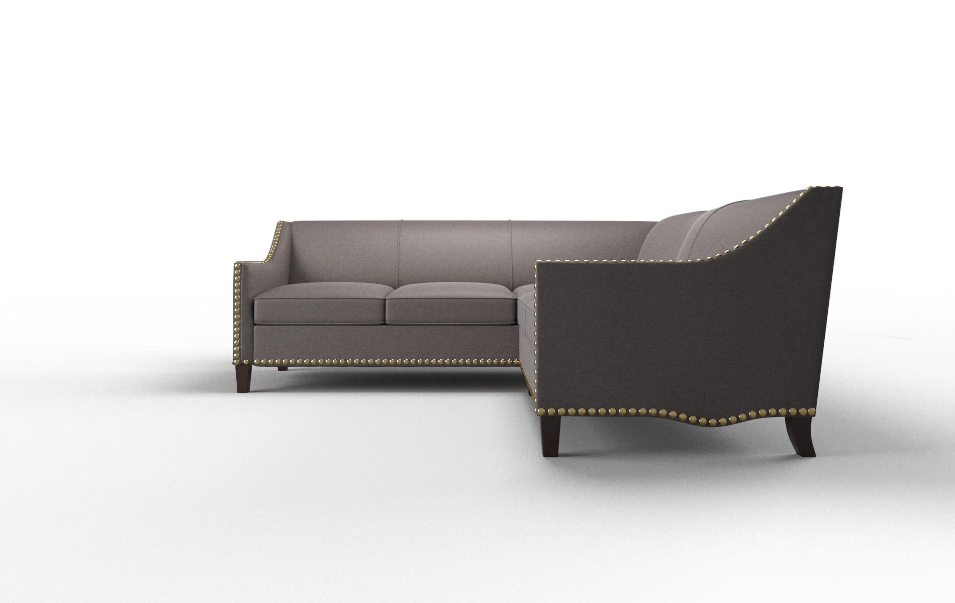 Amsterdam Oscar Chocolate Sectional espresso legs 5