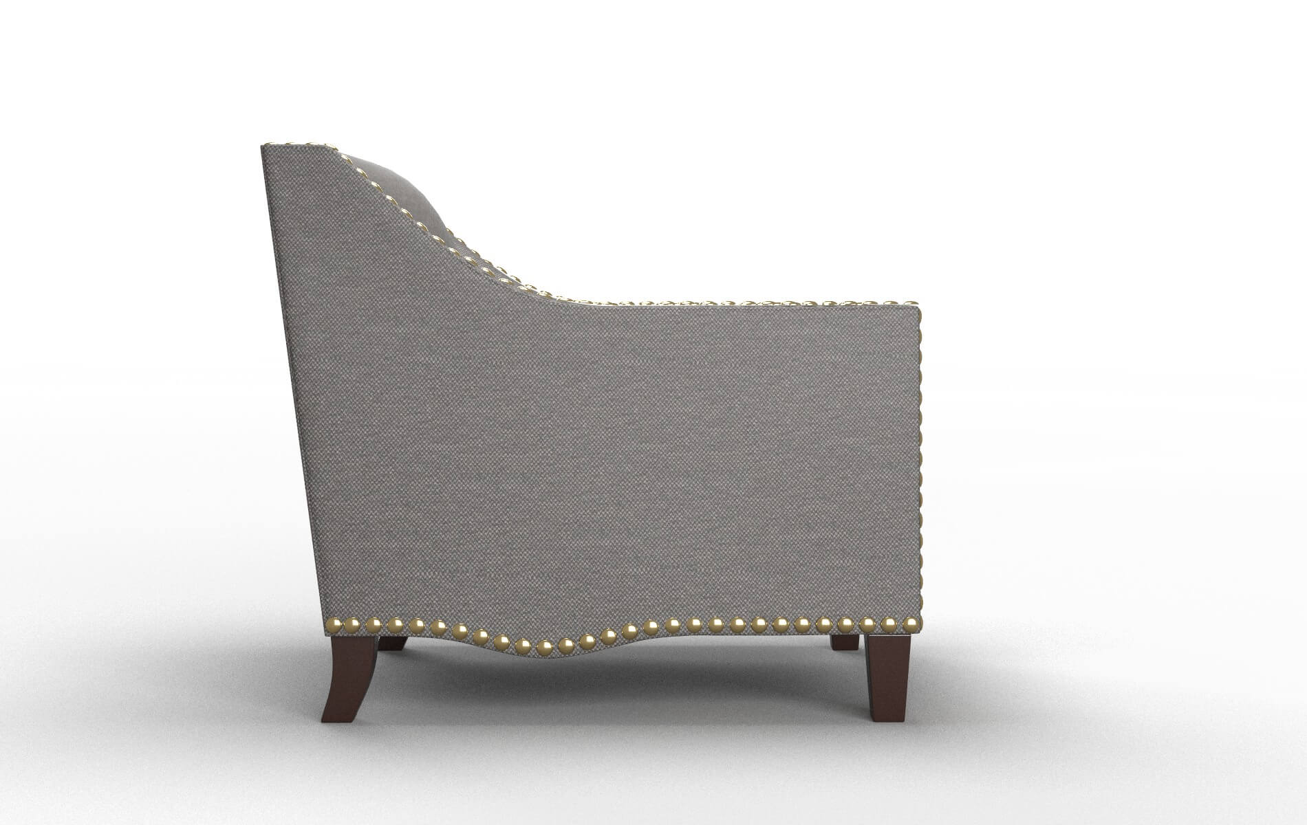 Amsterdam Oscar Grey Chair espresso legs 3