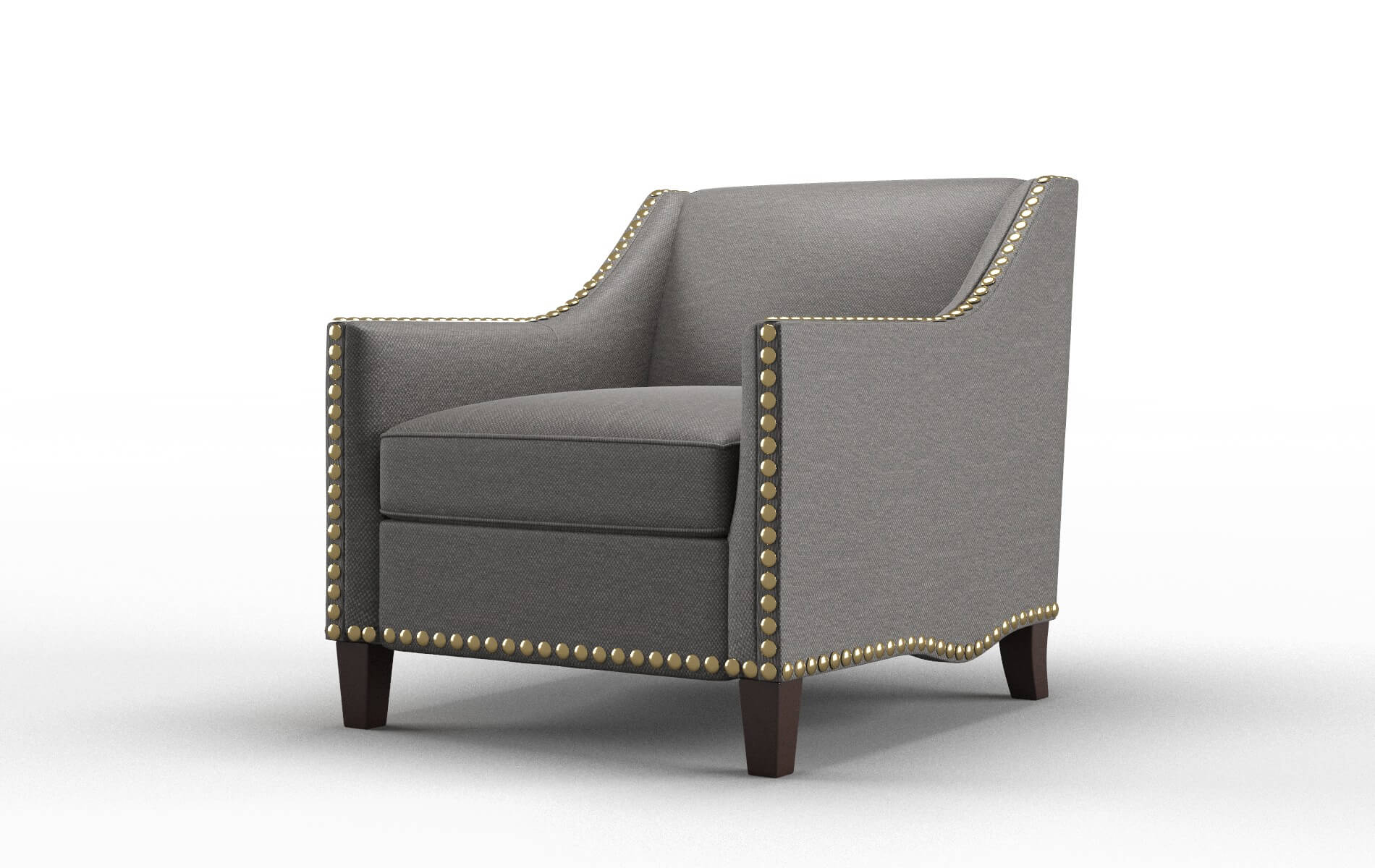 Amsterdam Oscar Grey Chair espresso legs 4
