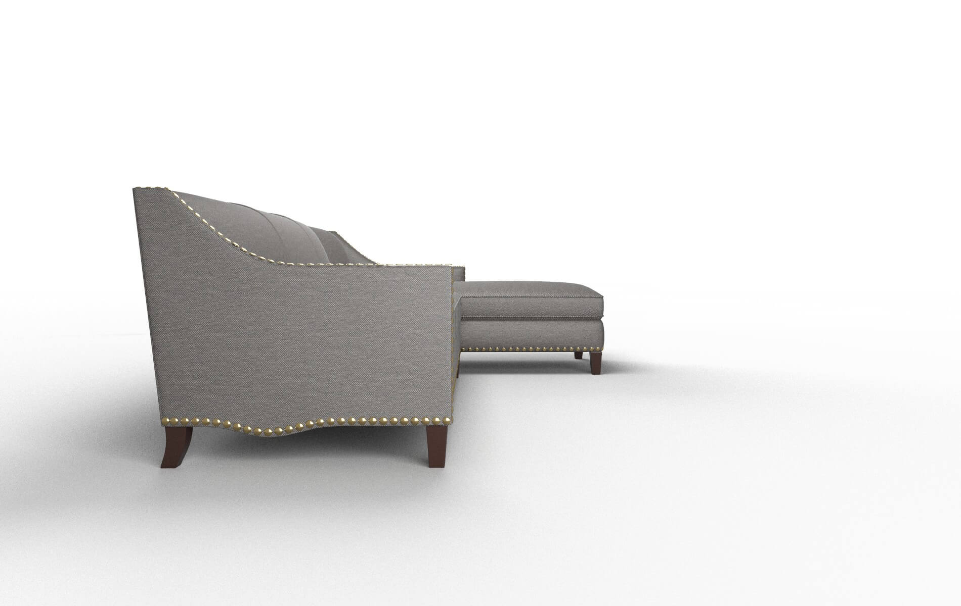 Amsterdam Oscar Grey Panel espresso legs 3
