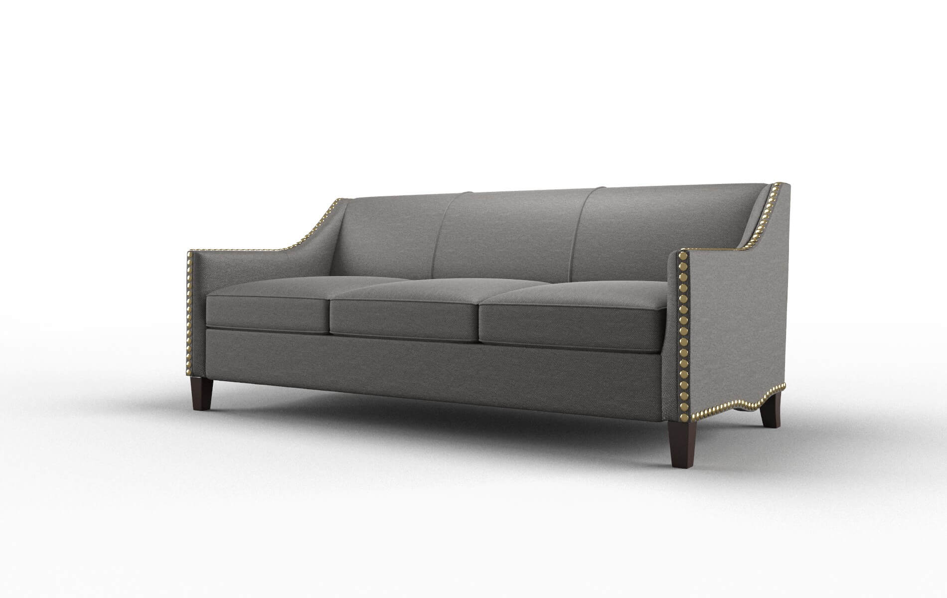 Amsterdam Oscar Grey Sofa espresso legs 4