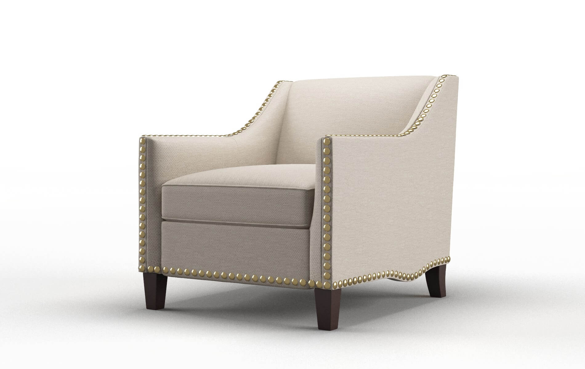 Amsterdam Oscar Linen Chair espresso legs 4