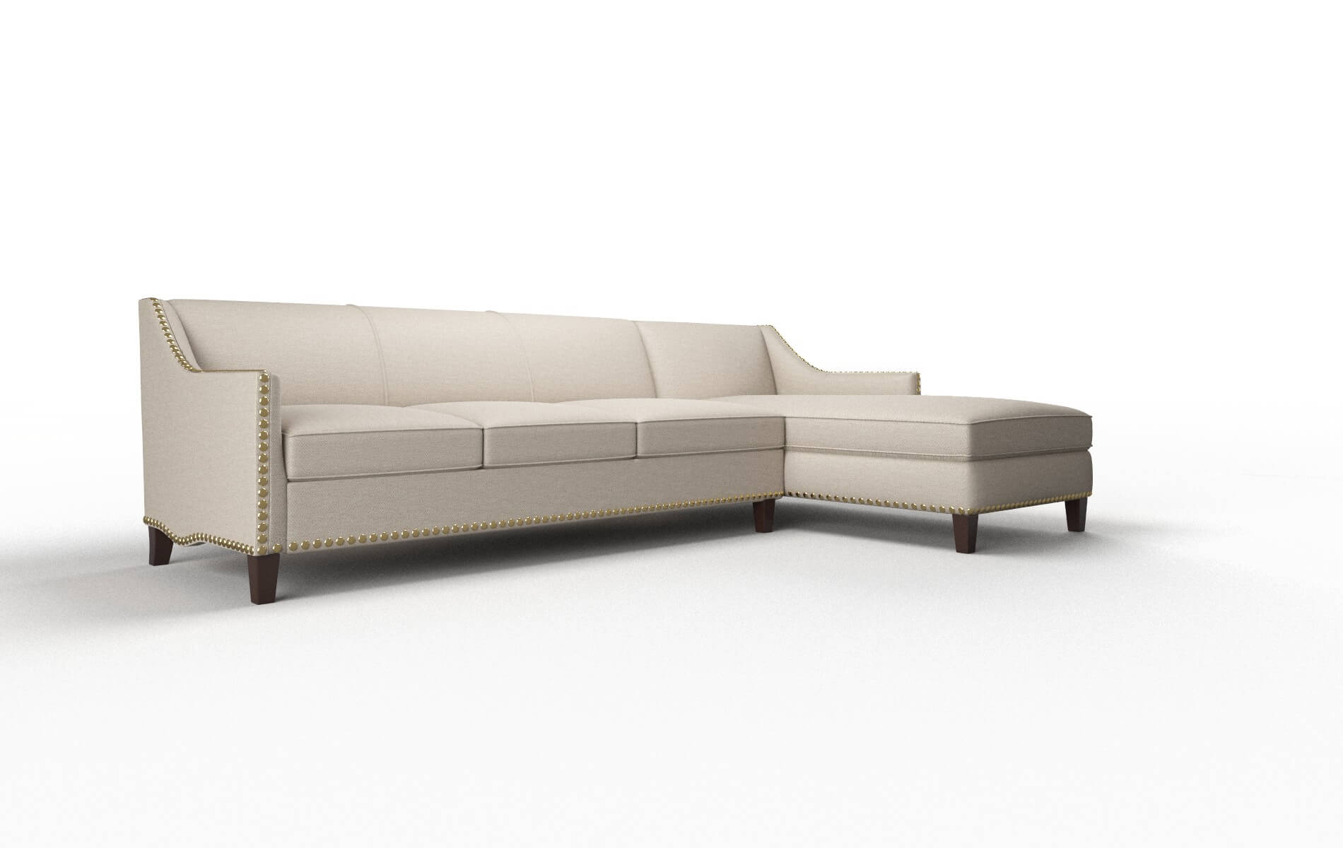 Amsterdam Oscar Linen Panel espresso legs 2