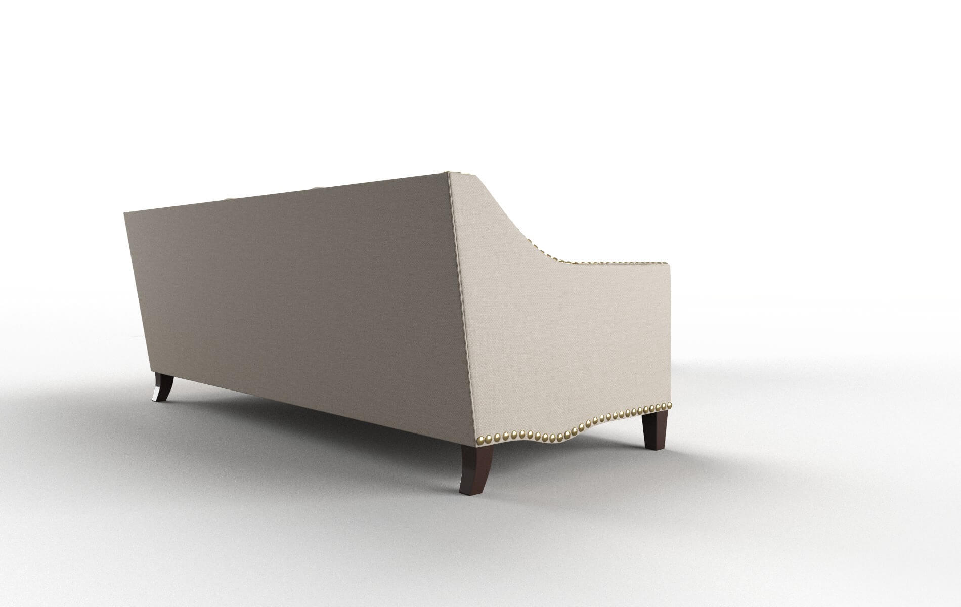 Amsterdam Oscar Linen Sectional espresso legs 3