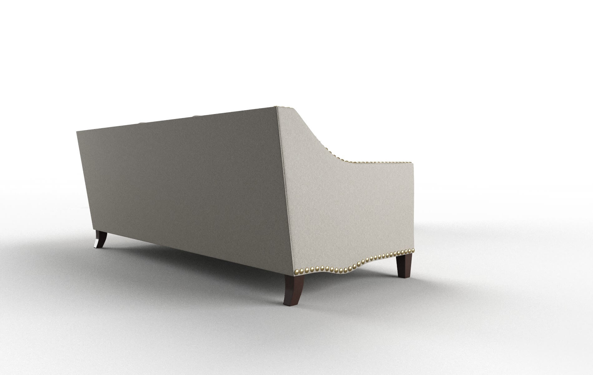 Amsterdam Oscar Silver Sectional espresso legs 3