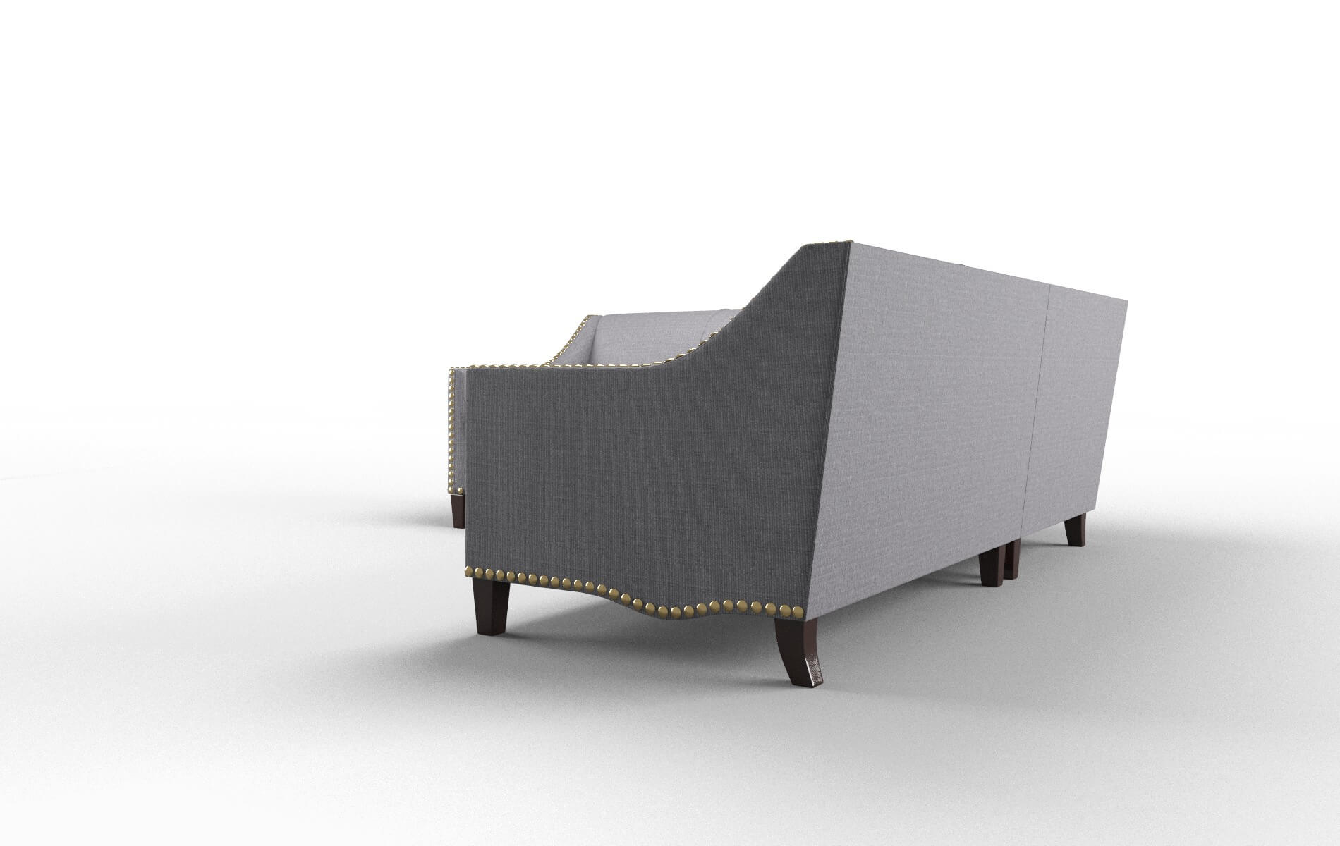 Amsterdam Parker Ash Sectional espresso legs 4