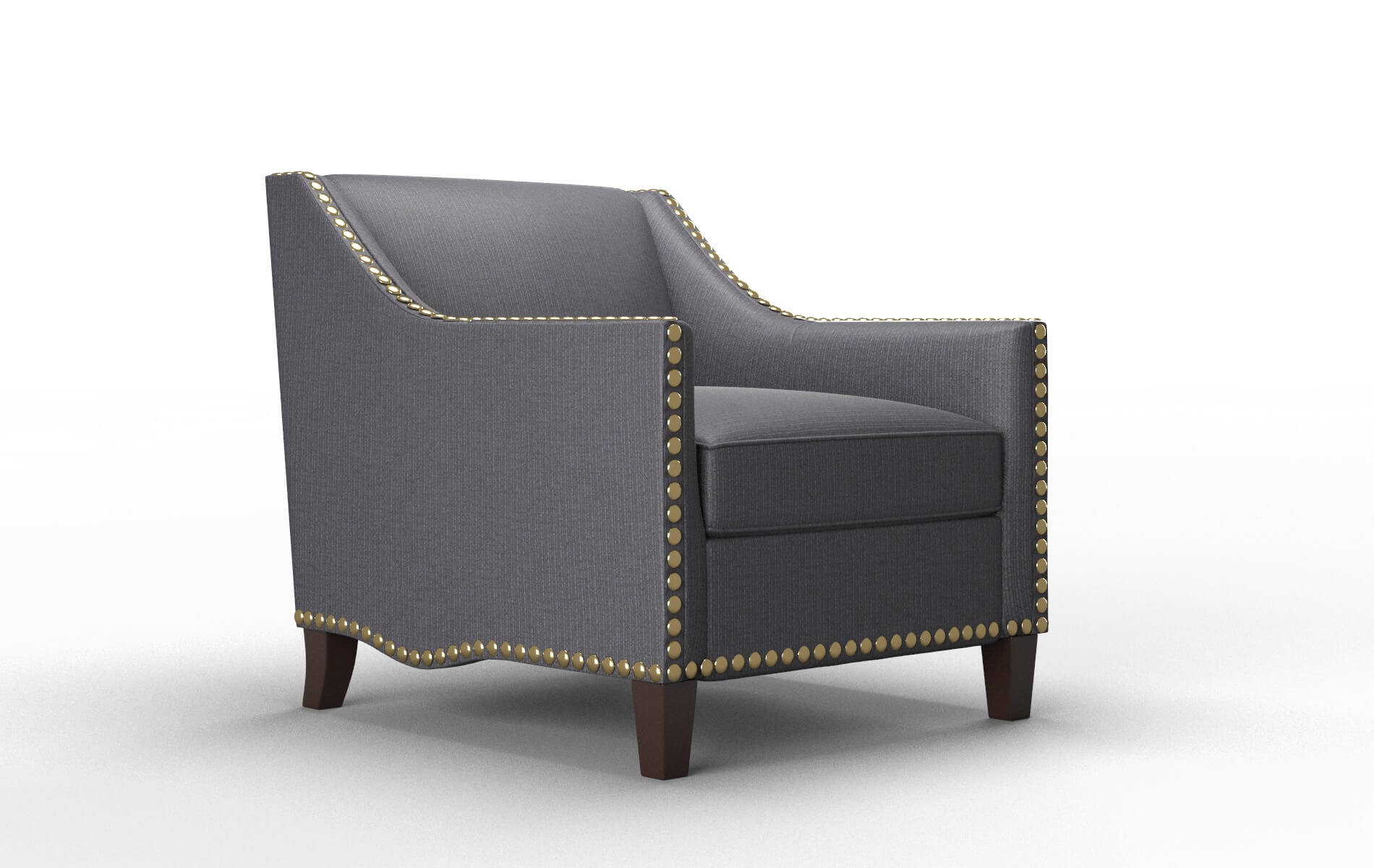 Amsterdam Parker Charcoal Chair espresso legs 2