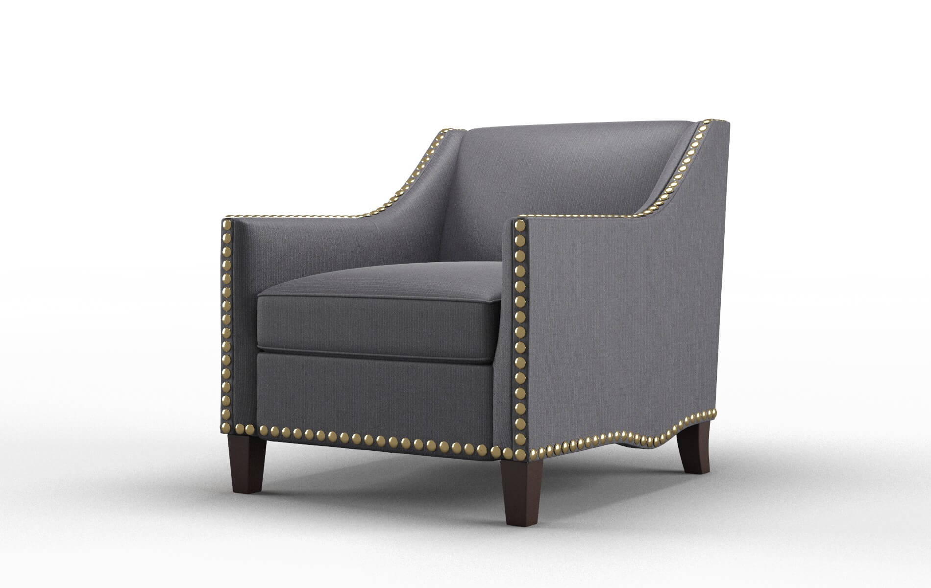 Amsterdam Parker Charcoal Chair espresso legs 4