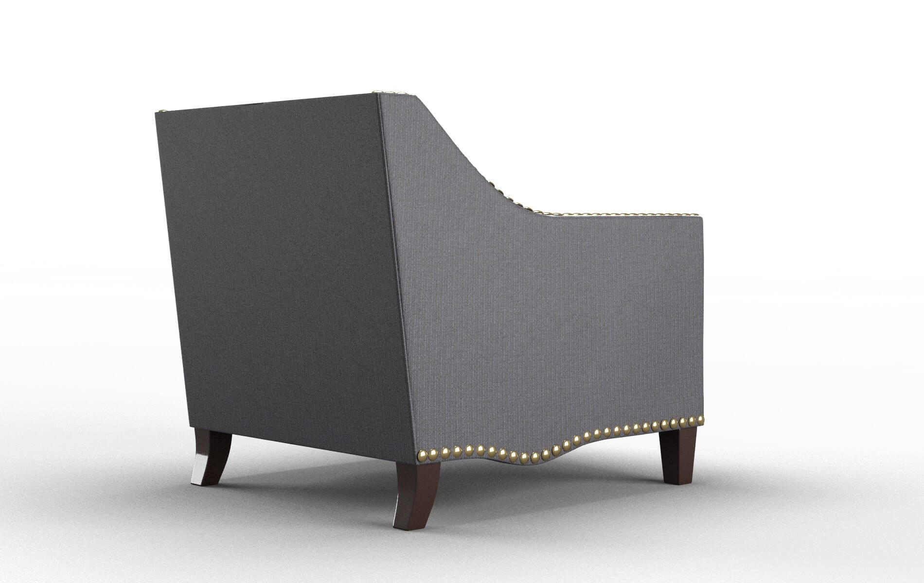 Amsterdam Parker Charcoal Chair espresso legs 5