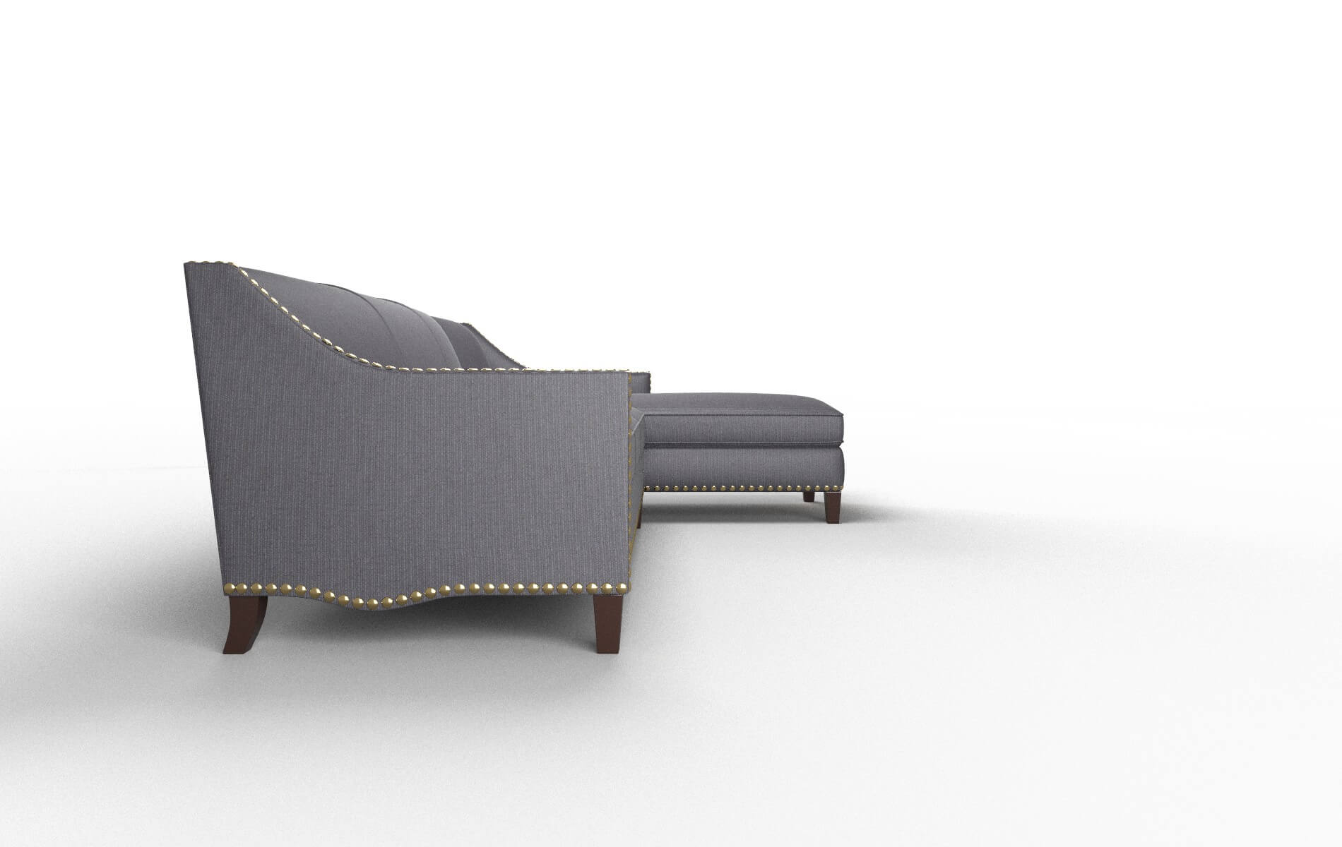 Amsterdam Parker Charcoal Panel espresso legs 3