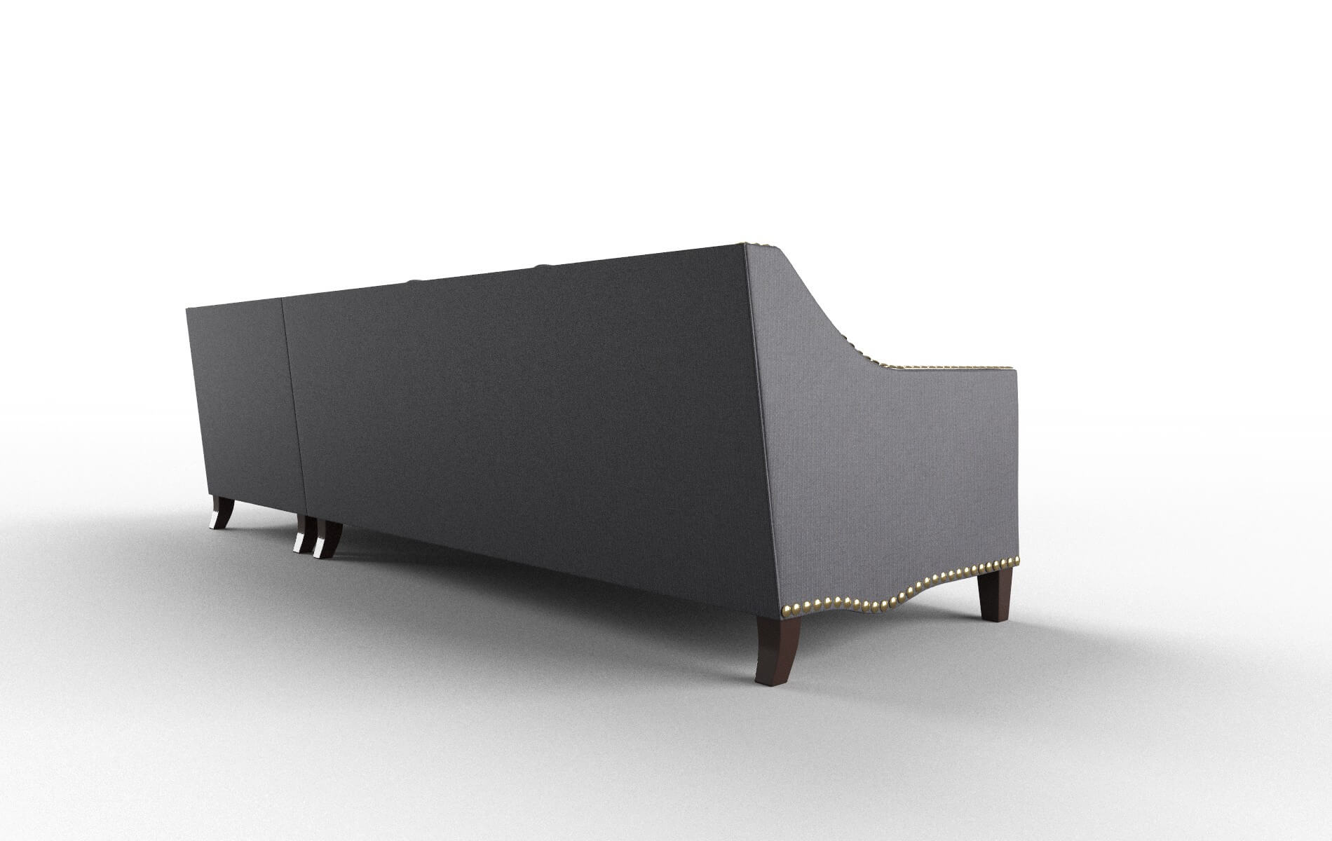 Amsterdam Parker Charcoal Panel espresso legs 5