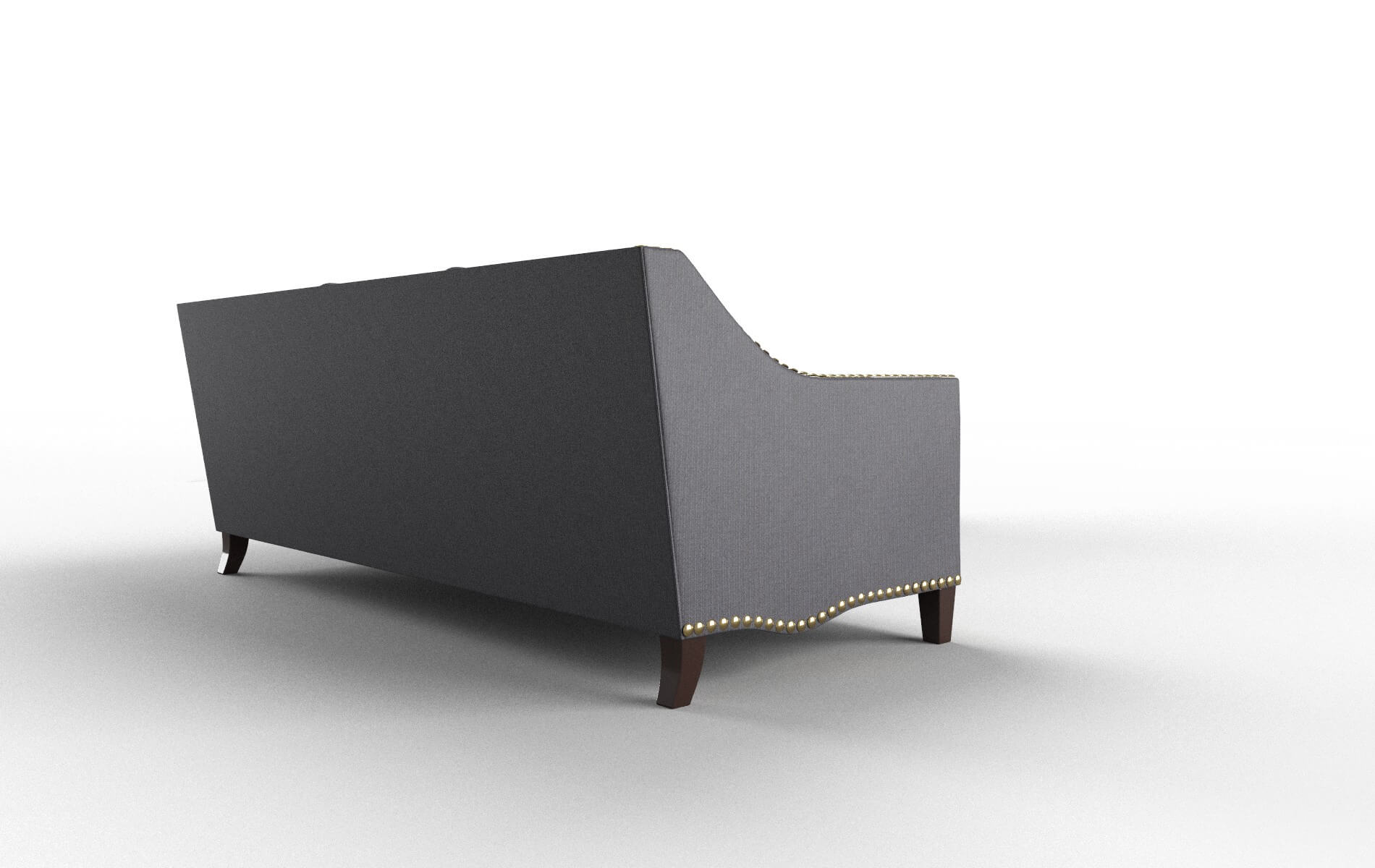 Amsterdam Parker Charcoal Sectional espresso legs 3