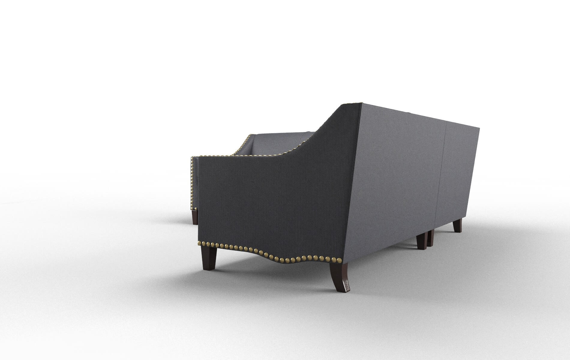 Amsterdam Parker Midnight Sectional espresso legs 4