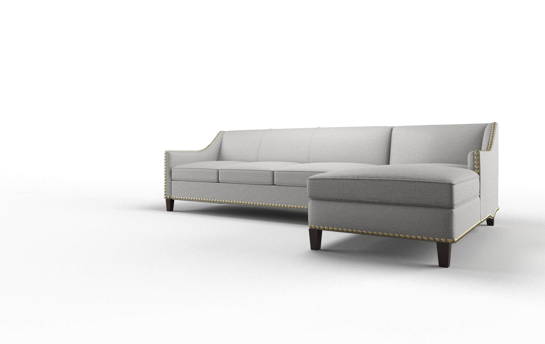 Amsterdam Parker Silver Panel espresso legs 4