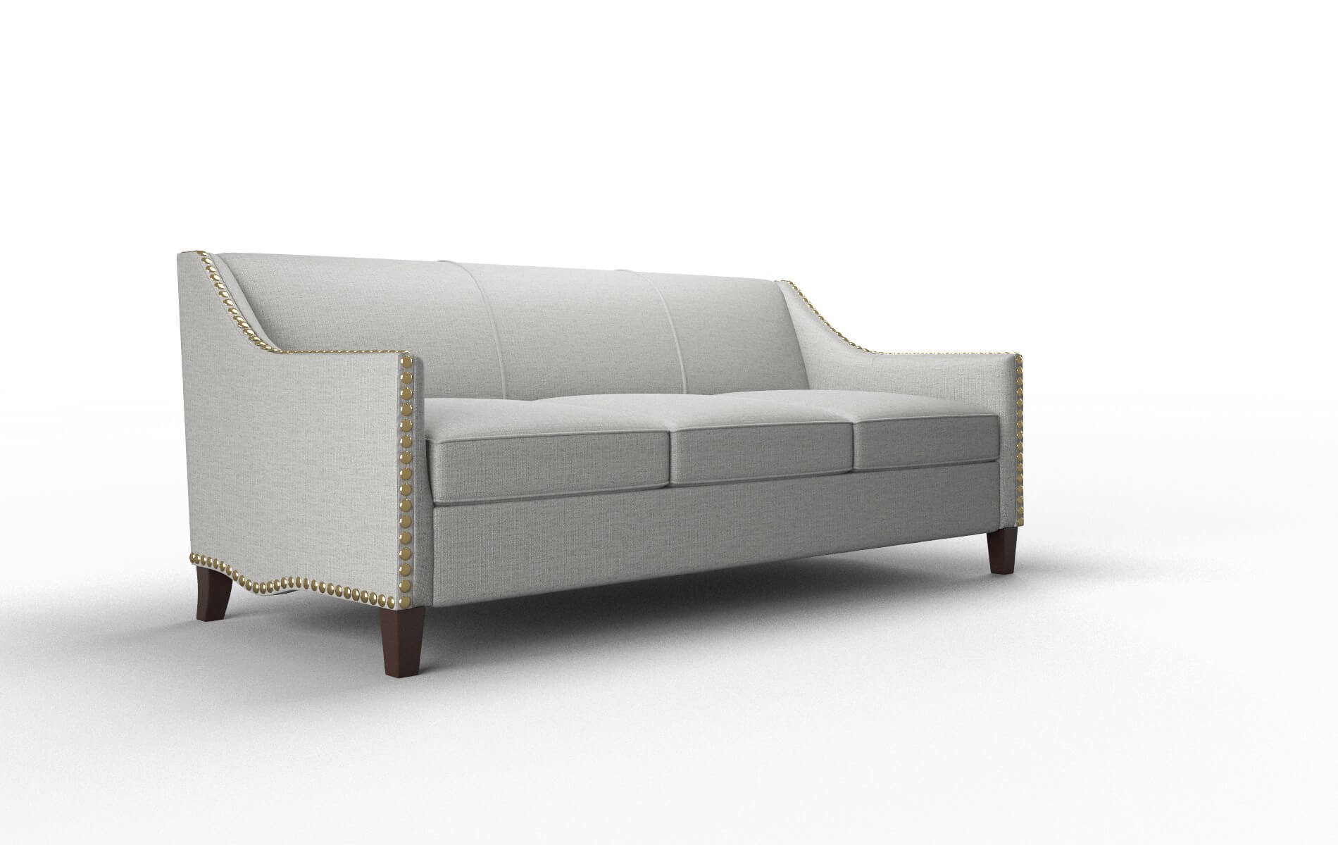 Amsterdam Parker Silver Sofa espresso legs 2