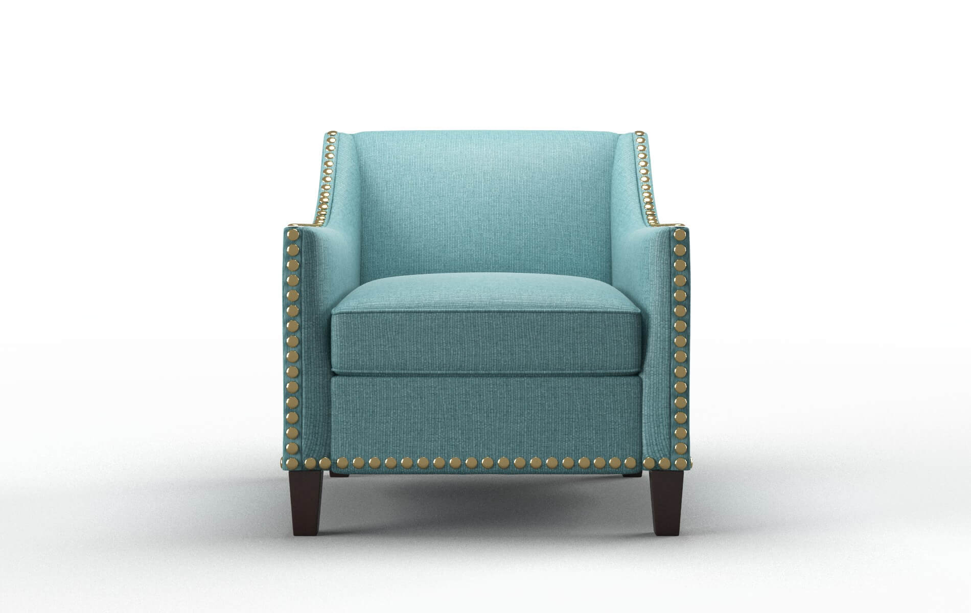 Amsterdam Parker Turquoise Chair espresso legs 1