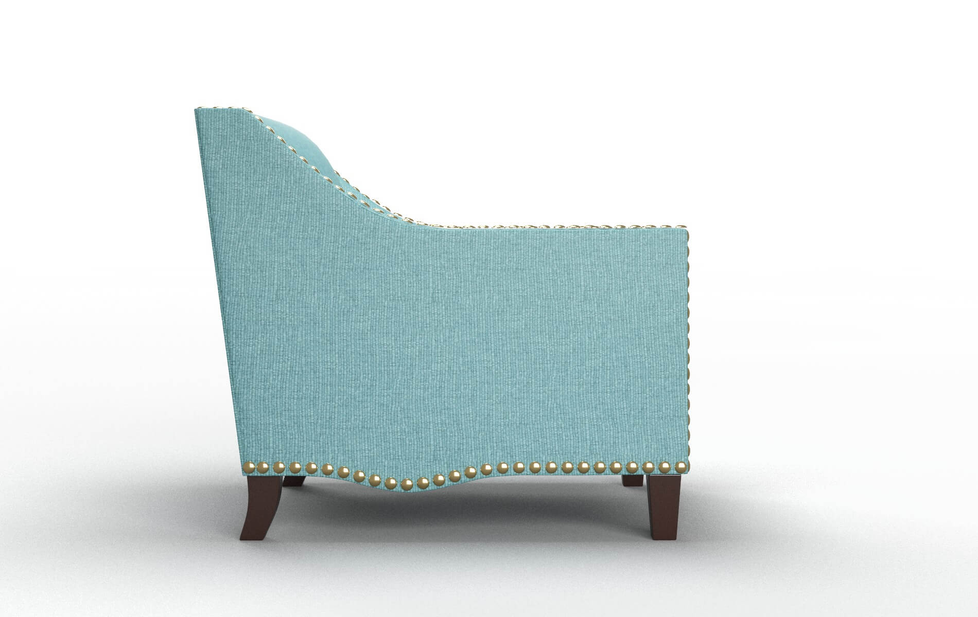 Amsterdam Parker Turquoise Chair espresso legs 3