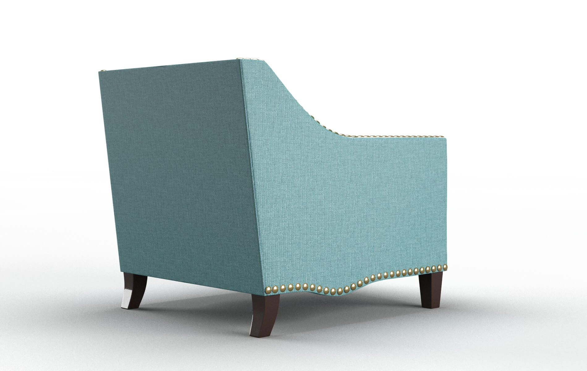 Amsterdam Parker Turquoise Chair espresso legs 5