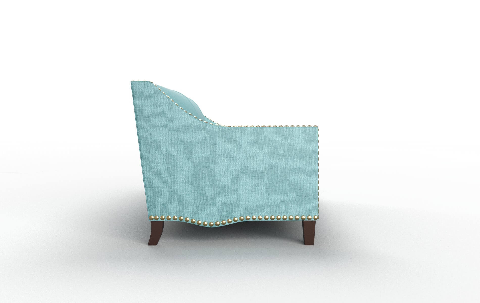 Amsterdam Parker Turquoise Sofa espresso legs 3