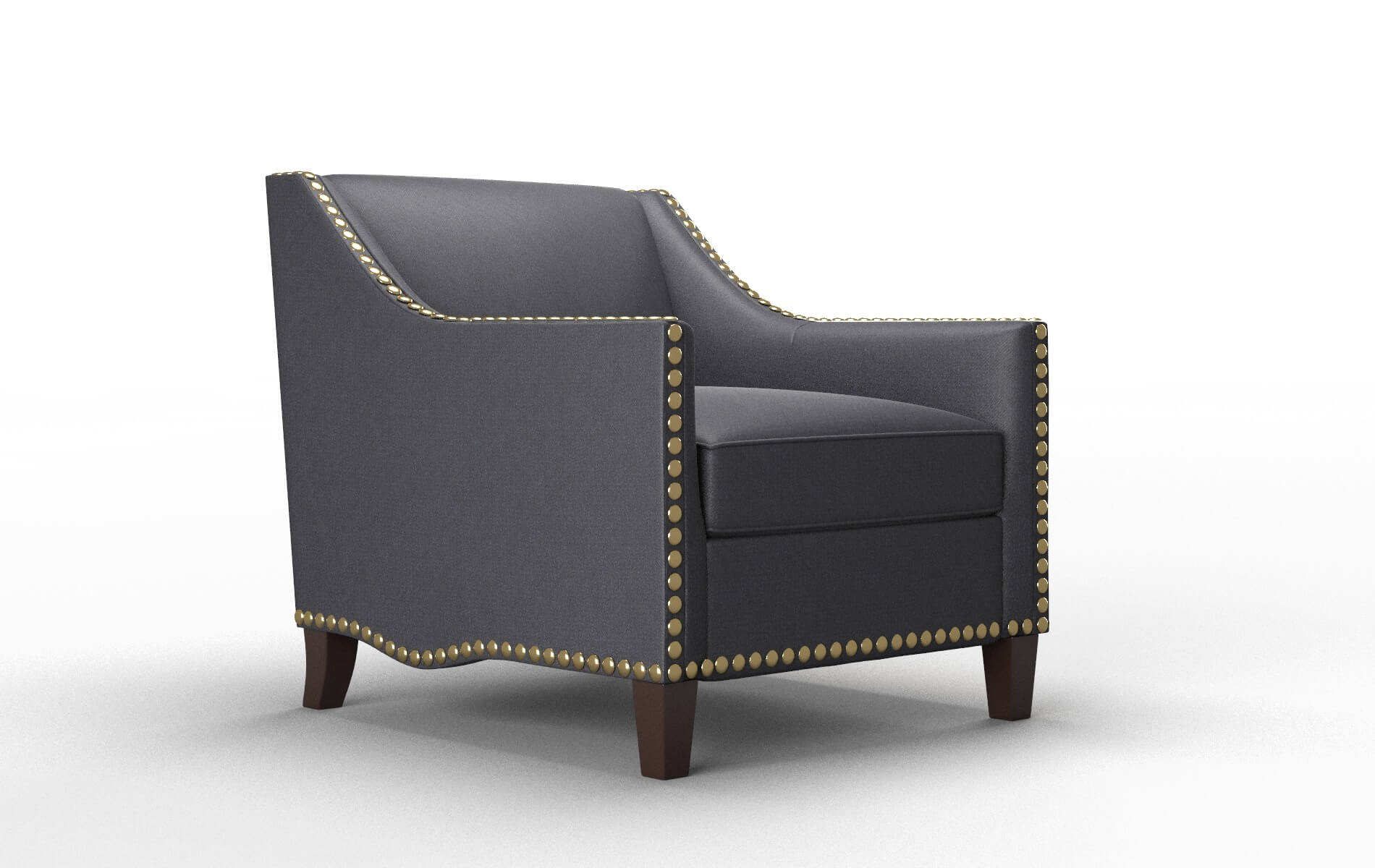 Amsterdam Redondo Navy Chair espresso legs 2