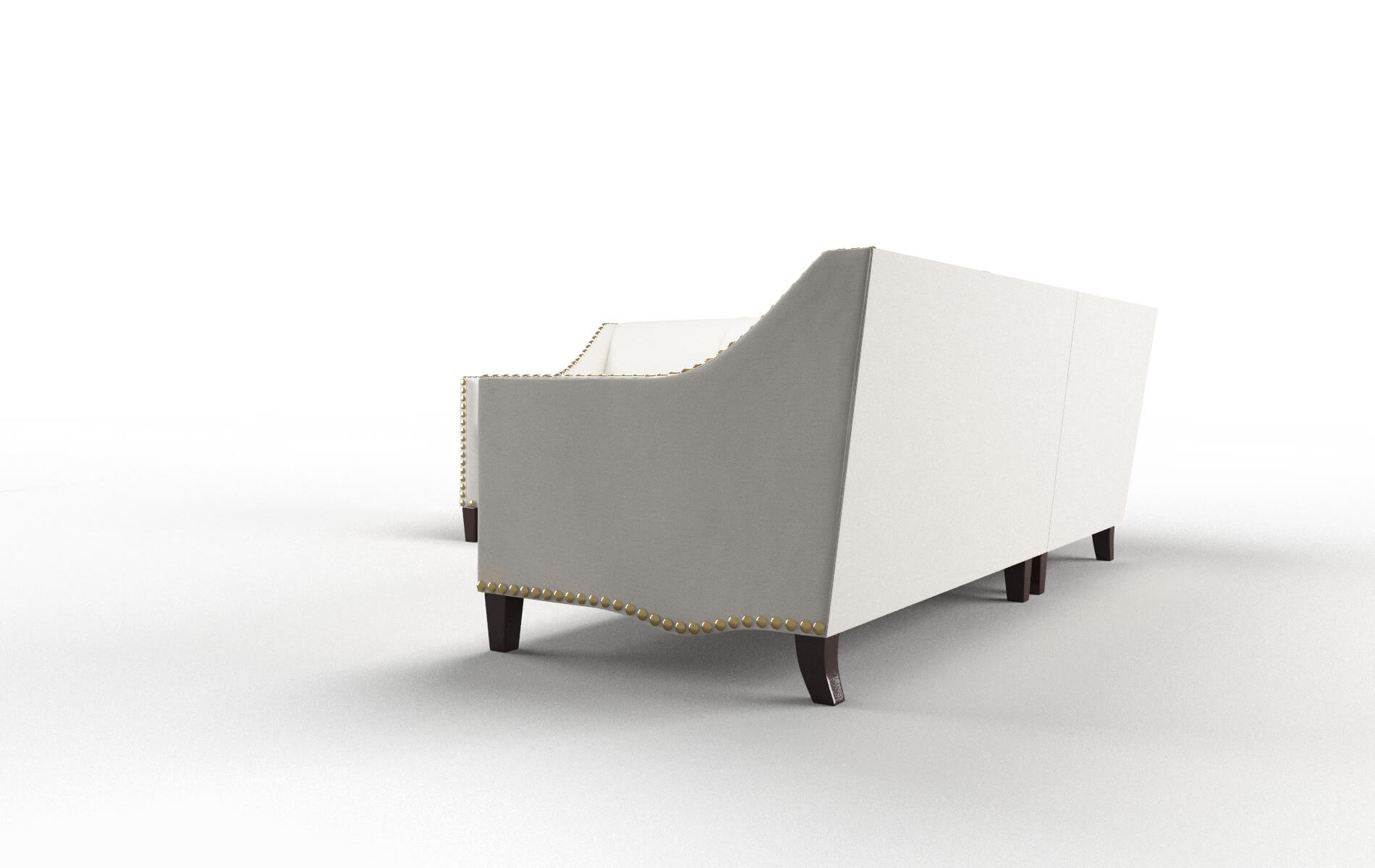 Amsterdam Redondo Pearl Sectional espresso legs 4