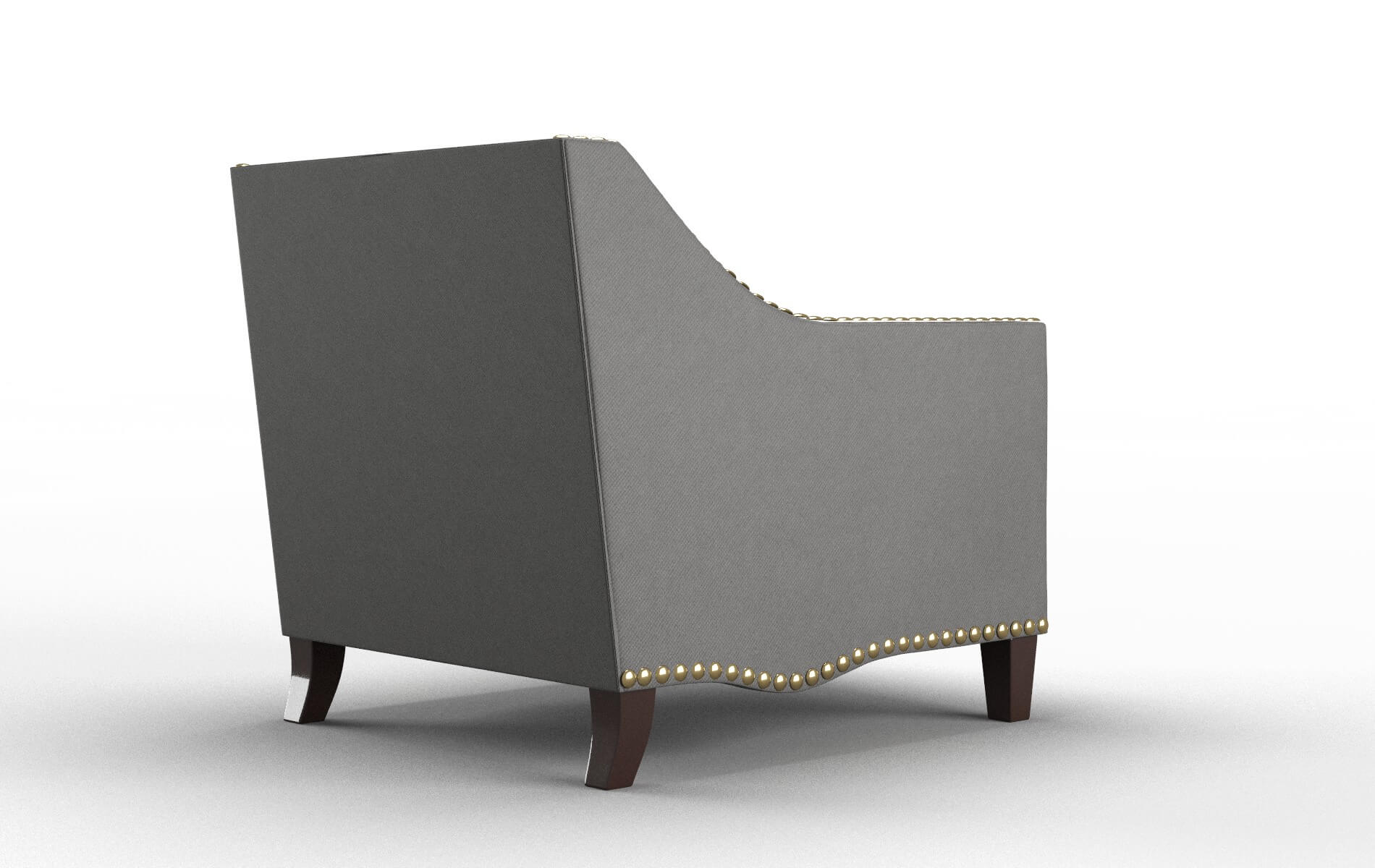 Amsterdam Rocket Charcoal Chair espresso legs 5