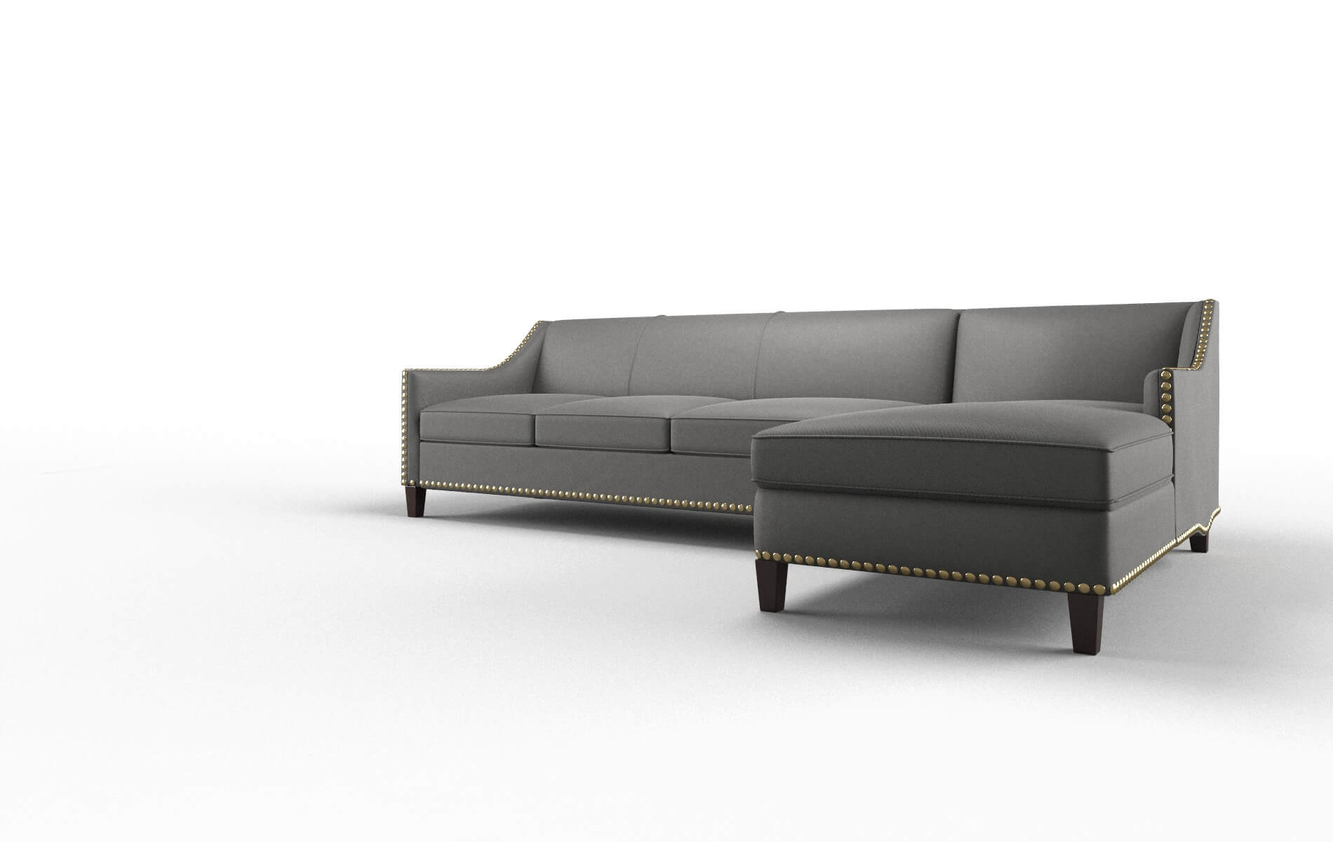 Amsterdam Rocket Charcoal Panel espresso legs 4