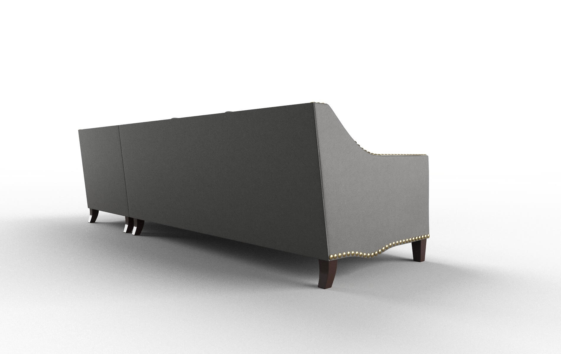 Amsterdam Rocket Charcoal Panel espresso legs 5